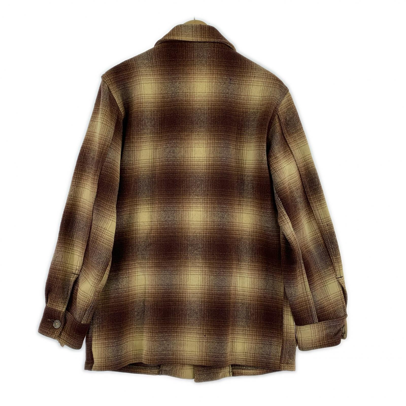 ジャケット 50s オンブレチェックウールジャケット