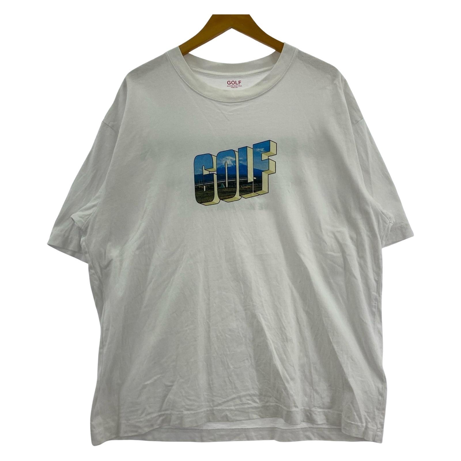 半袖Tシャツ GOLF welcome to golf city tee 富士山 ホワイト