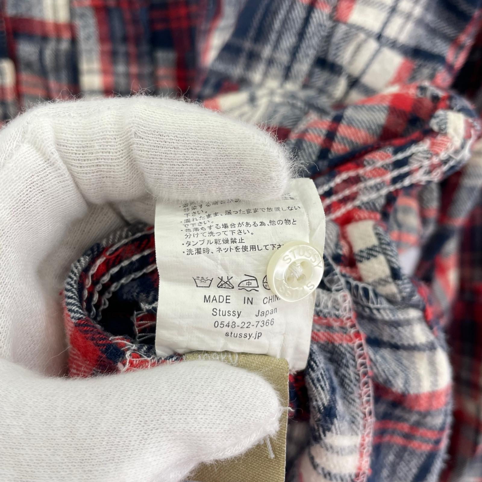 長袖シャツ STUSSY 長袖シャツ※変色有り S レッド