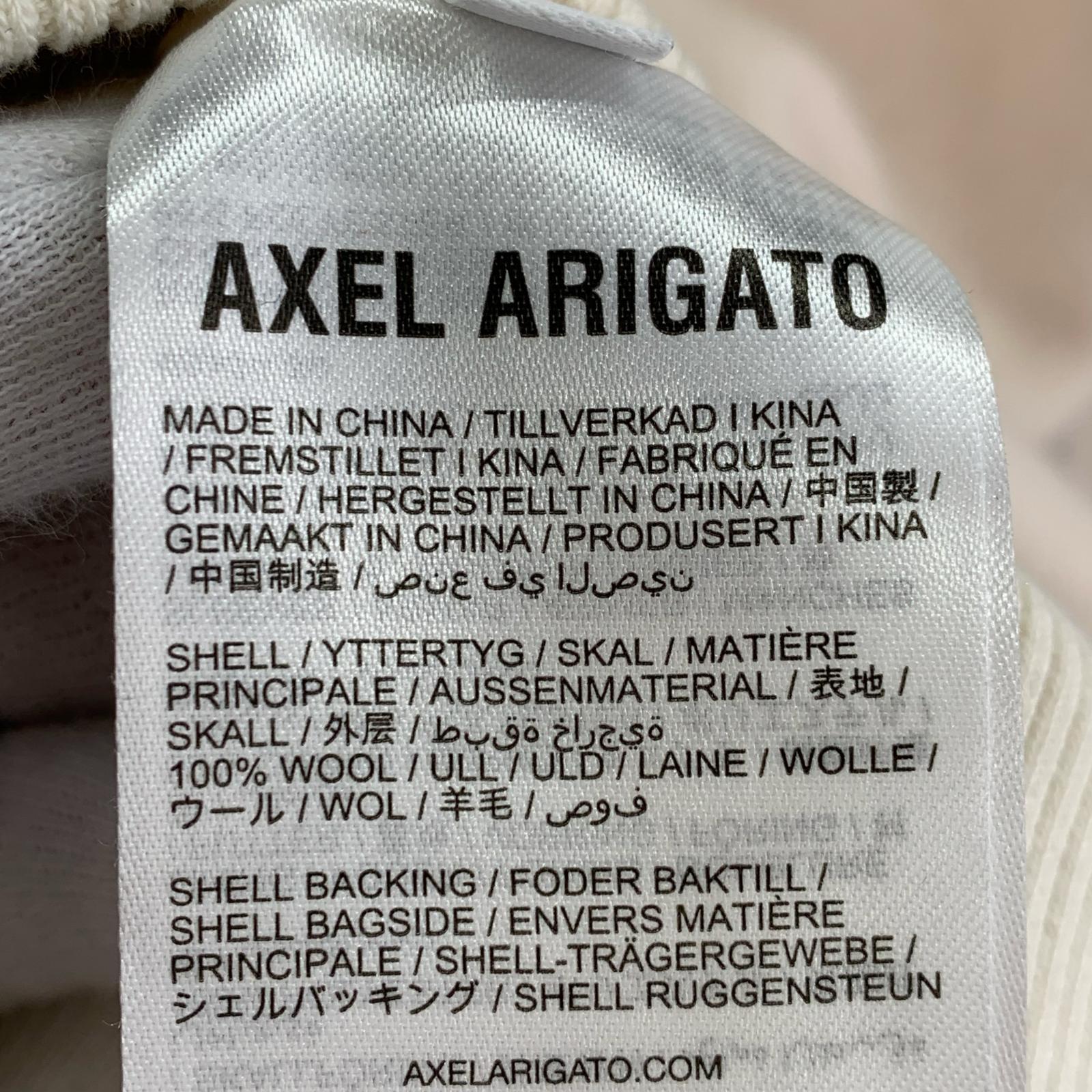 ブルゾン AXEL ARIGATO スタジャン M ホワイト