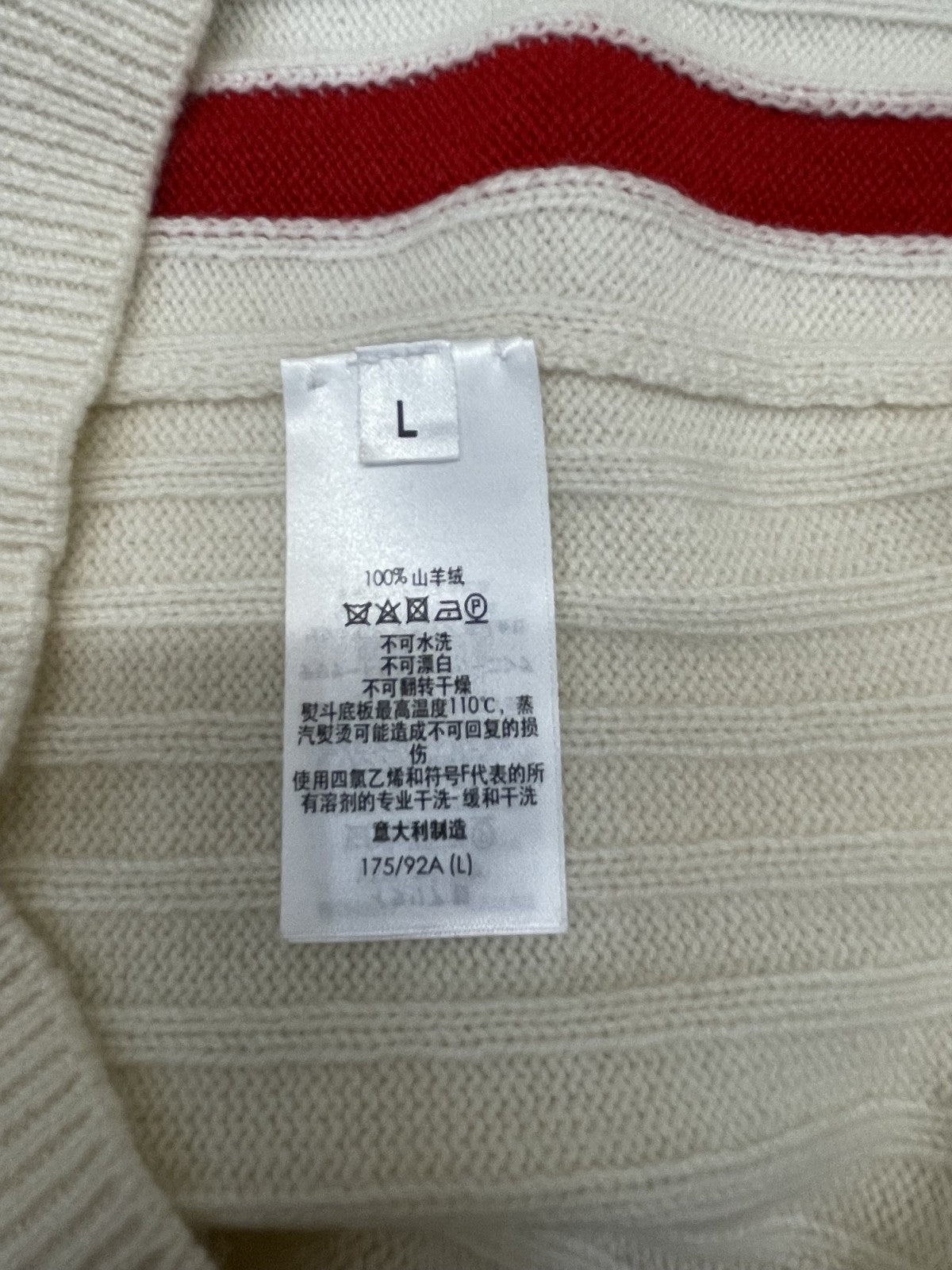 dunhill カシミヤニット L アイボリー