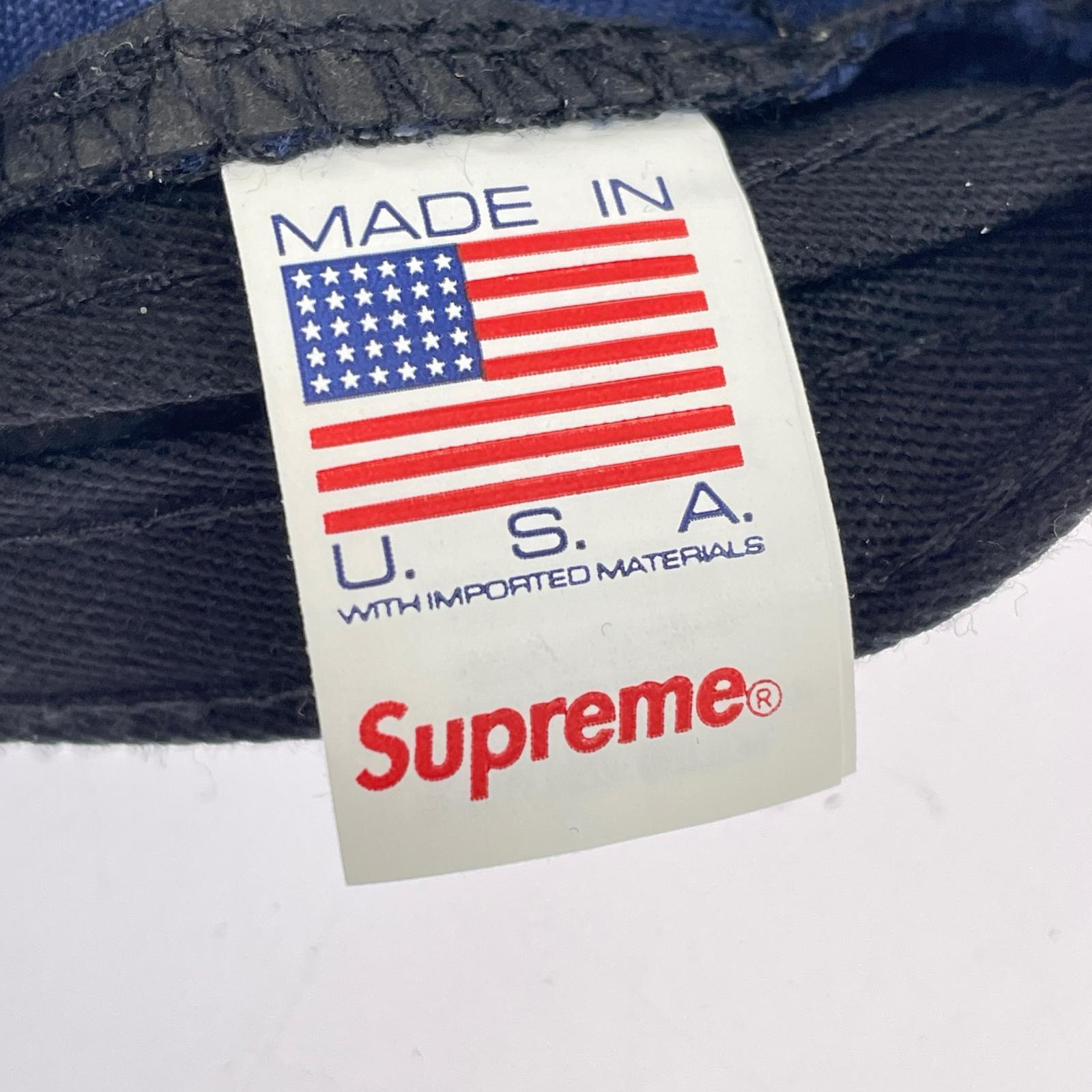 キャップ Supreme 23SS Lasered Twill Camp Cap ブルー