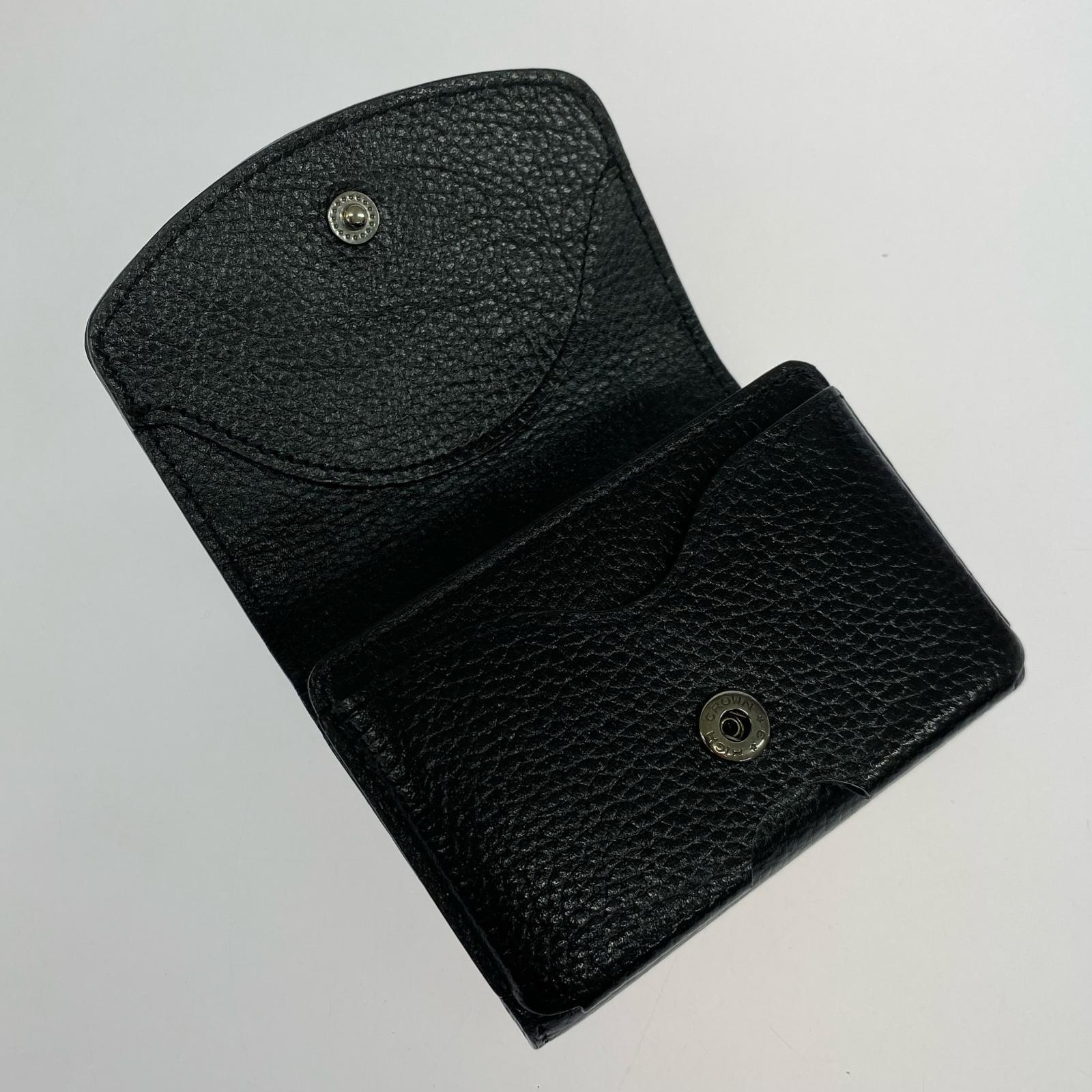 コンパクトウォレット Maison Sbond 黒 ブラック