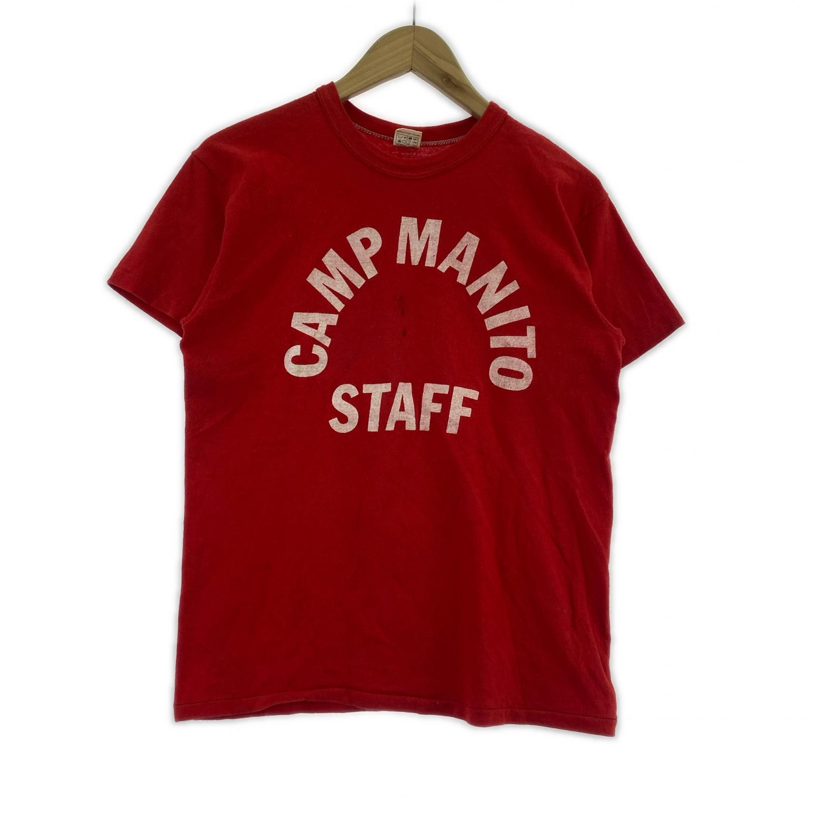 半袖Tシャツ Russel Athletic/70s/金タグ/STAFF Tee/RED M レッド