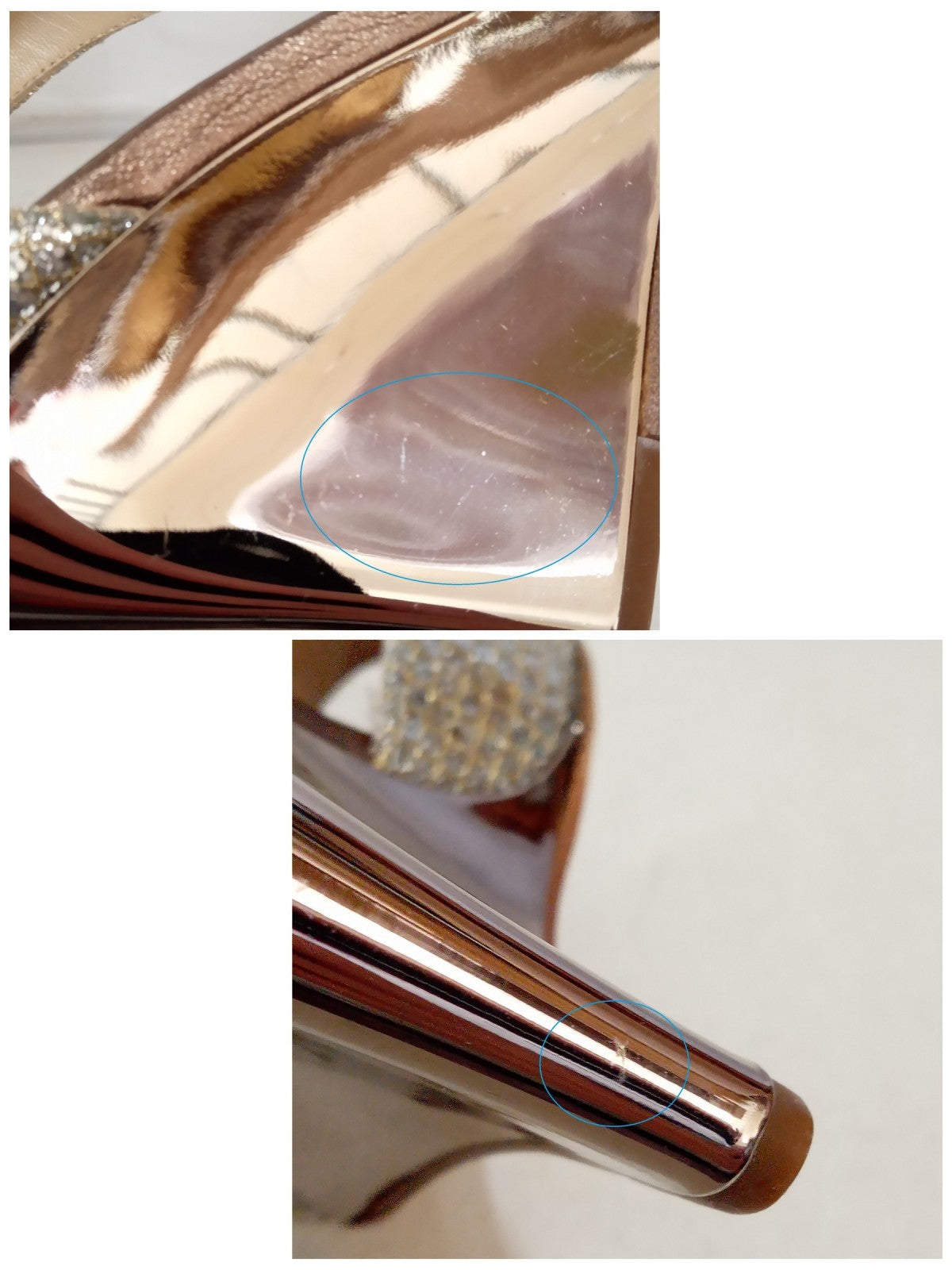 JIMMY CHOO/グリッター ウェッジサンダル/パンプス シルバー/36 1/2