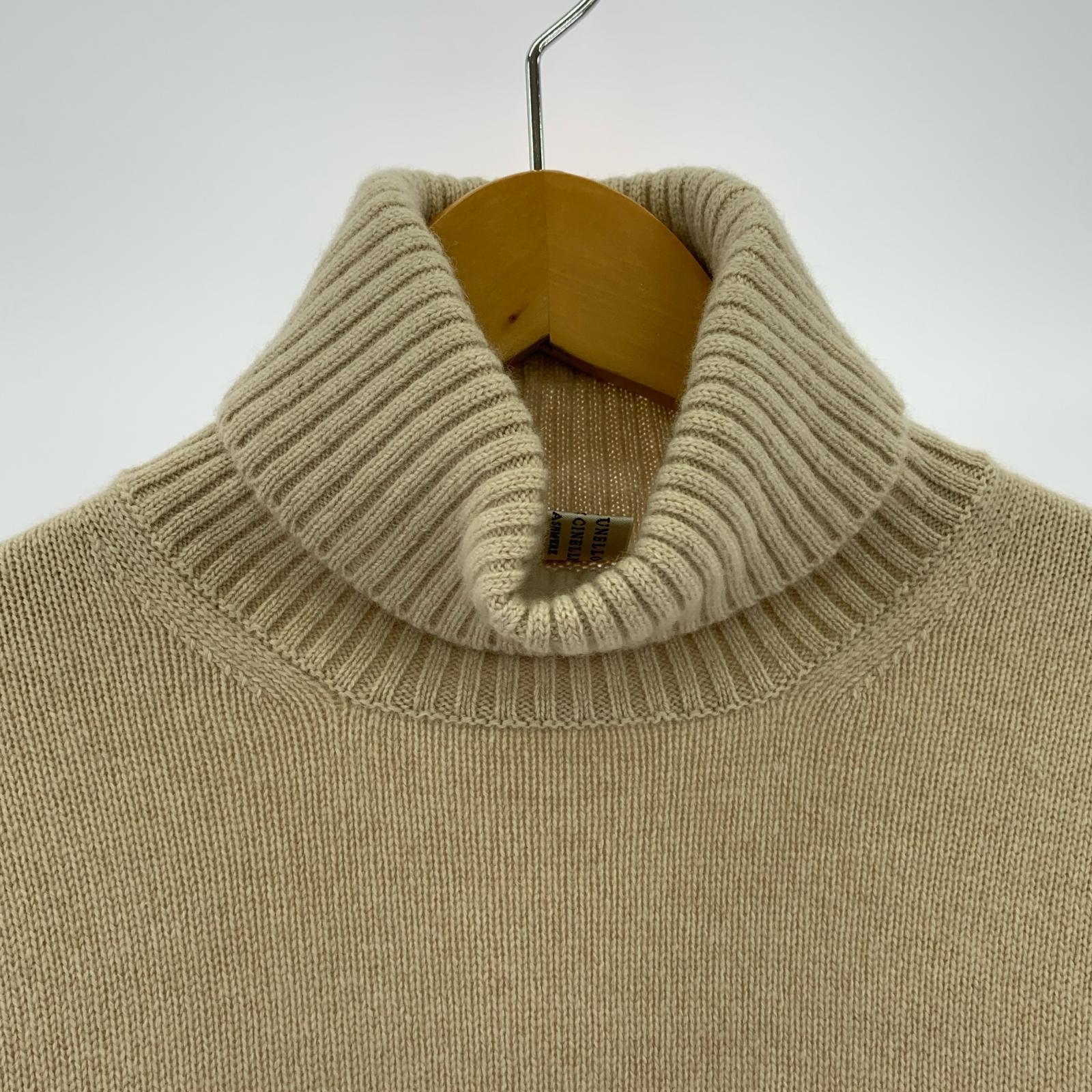 その他トップス カシミア タートルネック M ベージュ
