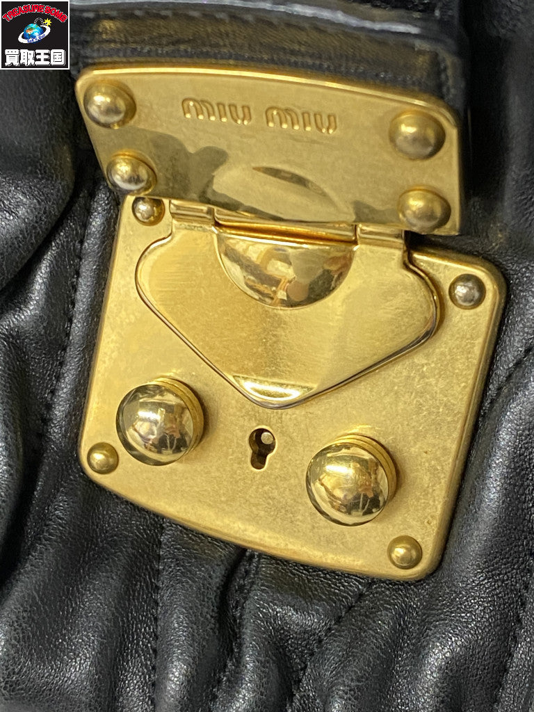 Miu Miu マテラッセ ハンドバック 黒