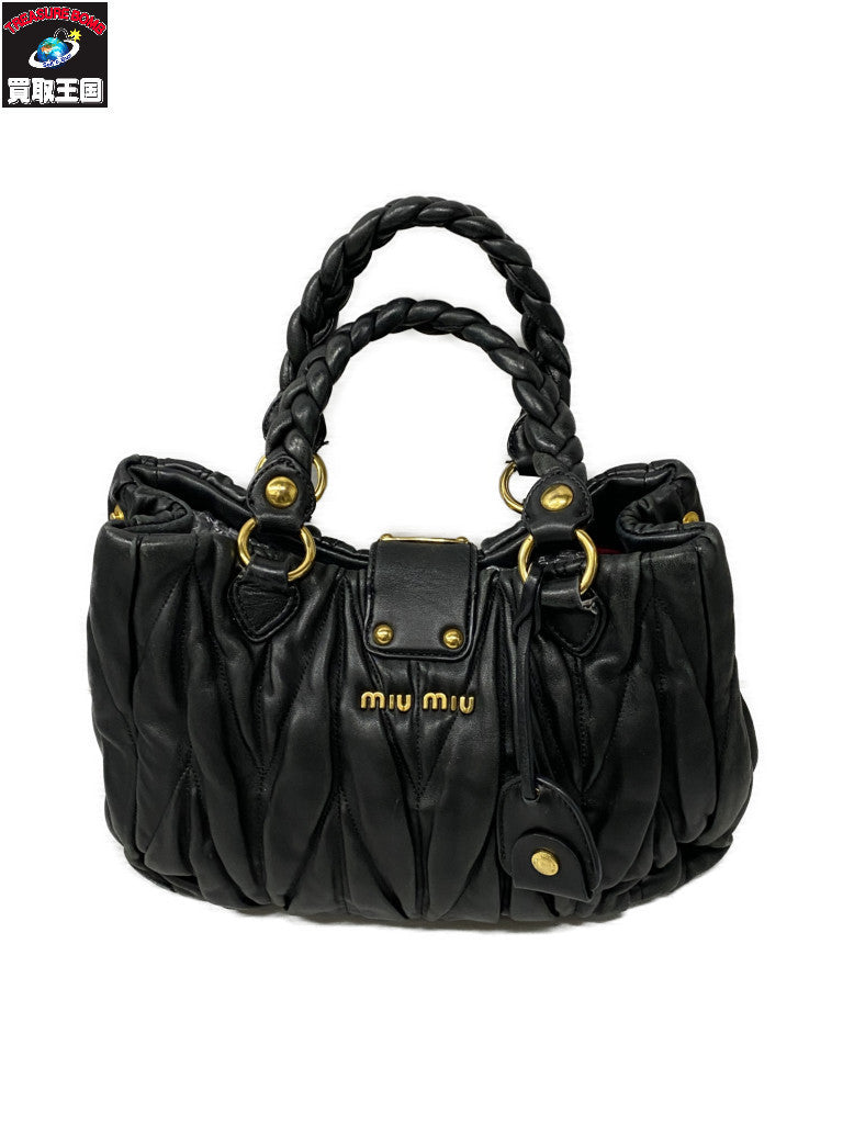 Miu Miu マテラッセ ハンドバック 黒