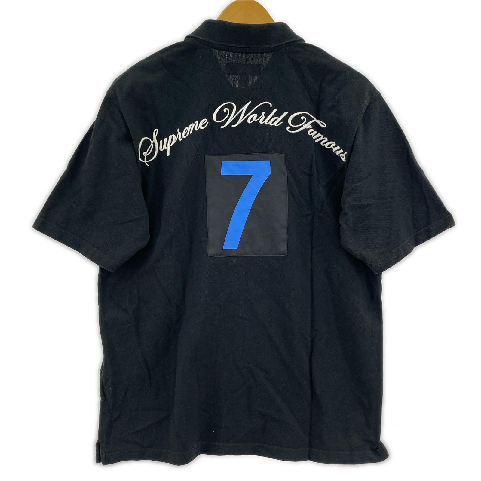 半袖シャツ cursive polo 黒 (S) S ブラック