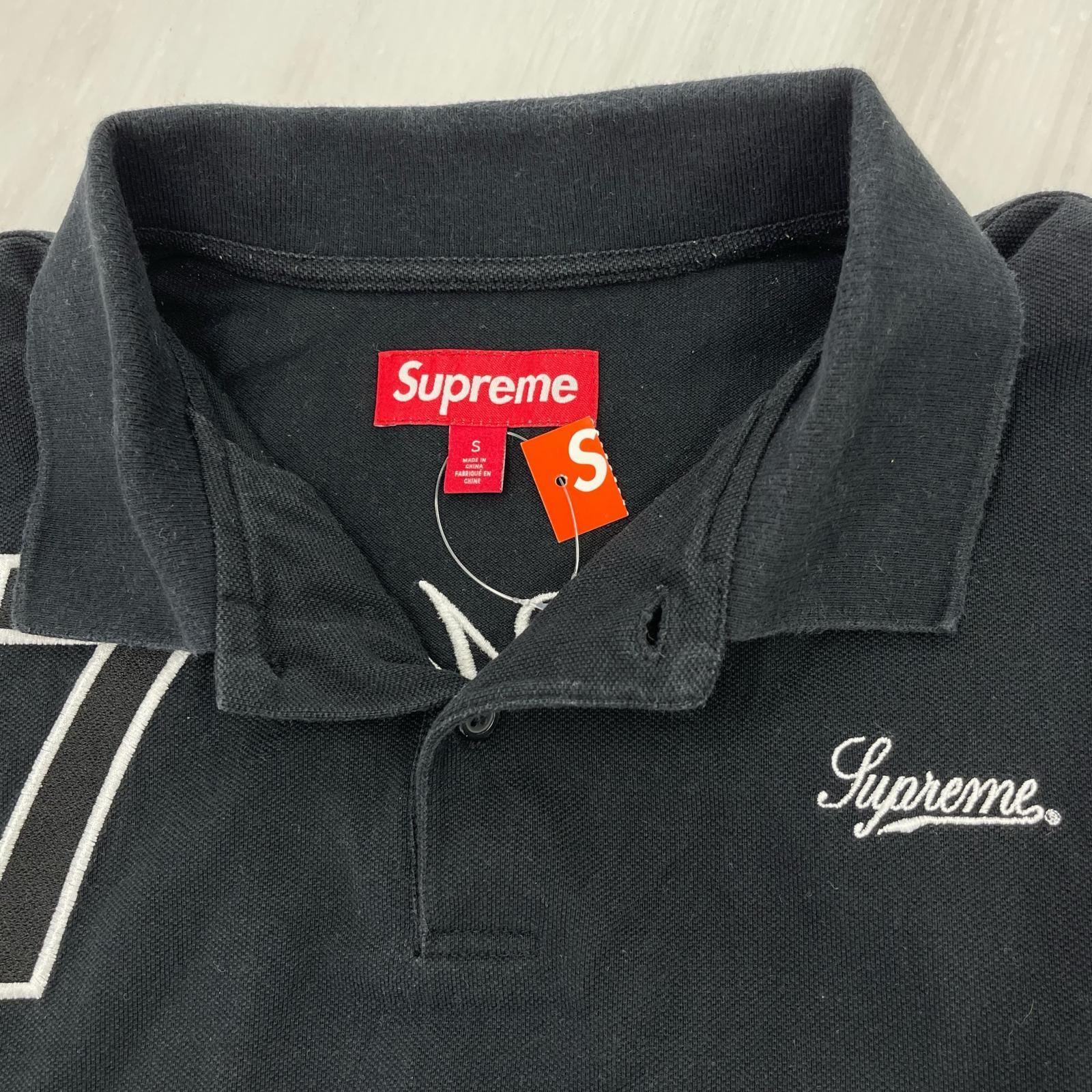 半袖シャツ cursive polo 黒 (S) S ブラック