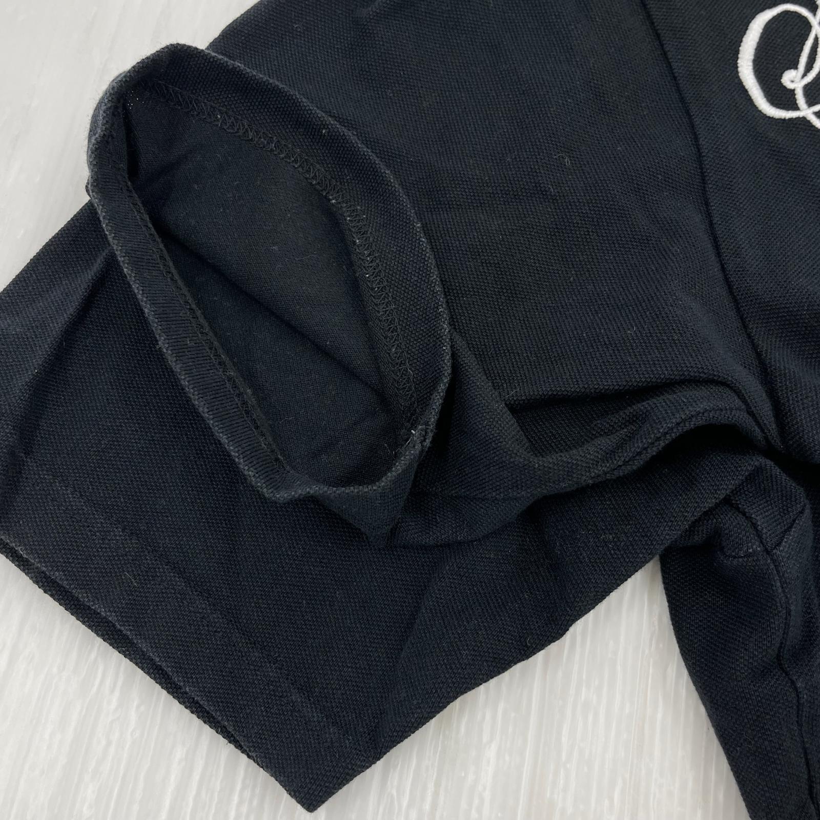 半袖シャツ cursive polo 黒 (S) S ブラック