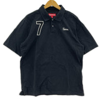 半袖シャツ cursive polo 黒 (S) S ブラック