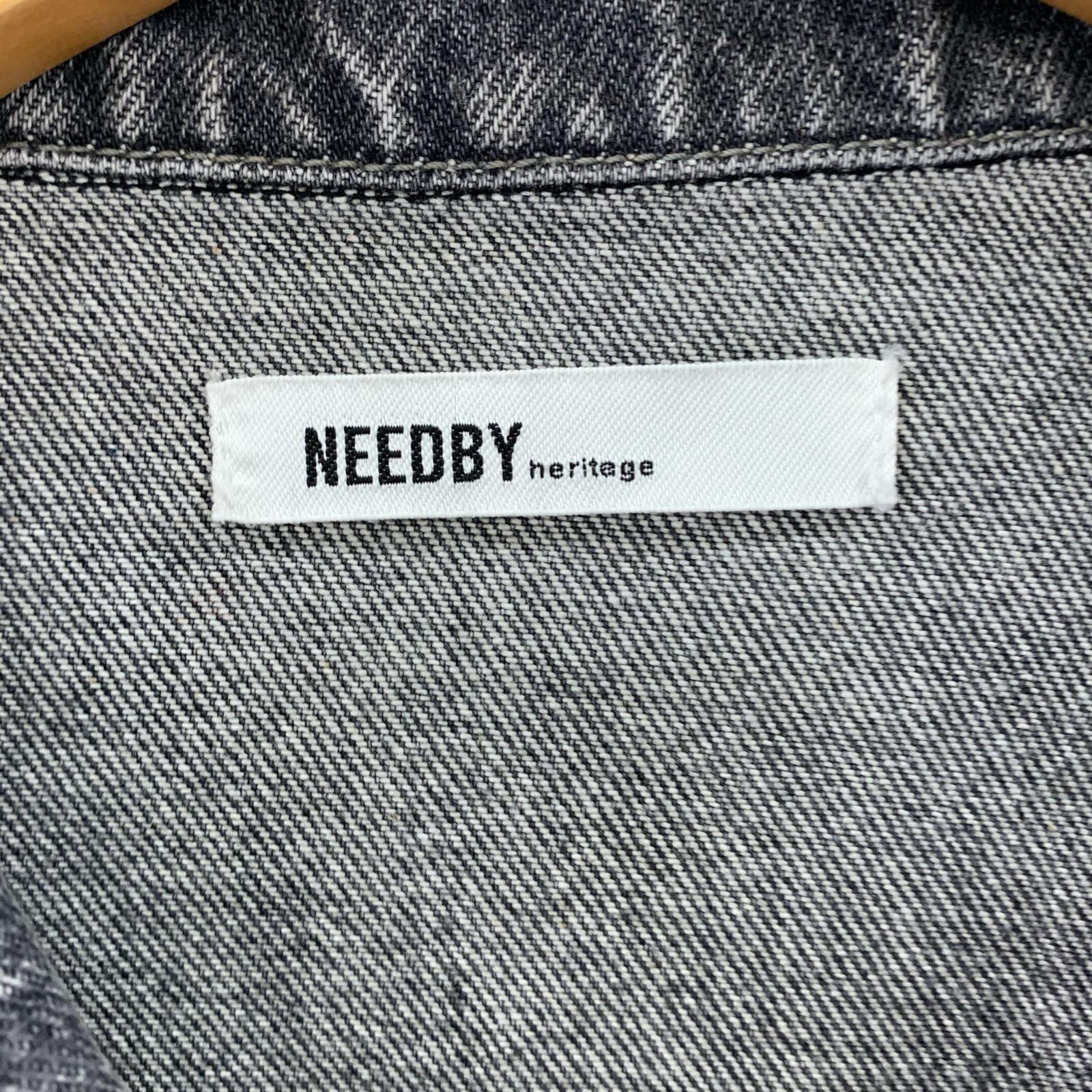 デニムジャケット Captains Helm NEEDBY heritage WASH RELAX DENIM JACKET M グレー