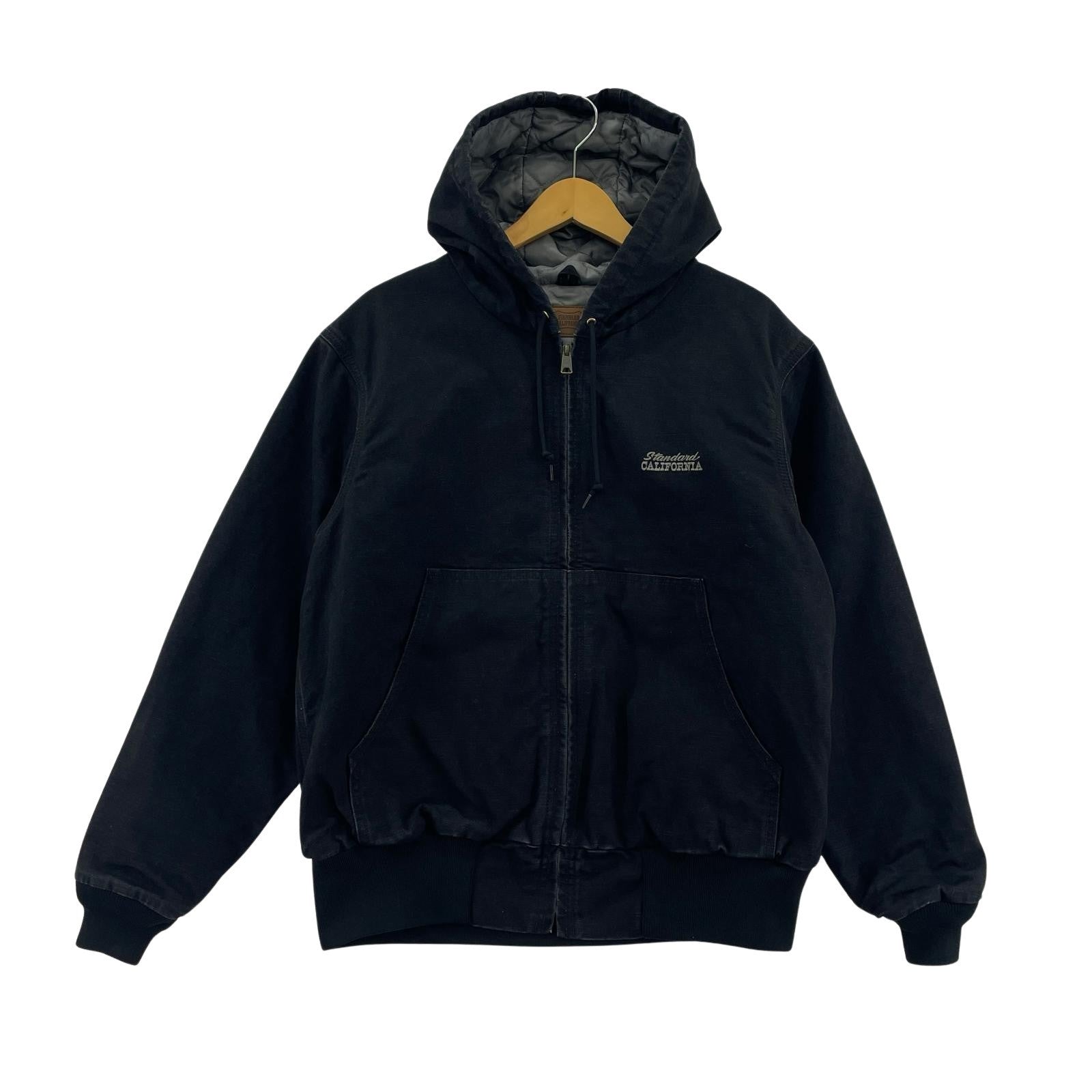 ジャケット STANDARD CALIFORNIA Duck Hood Jacket Vintage Wash S ブラック
