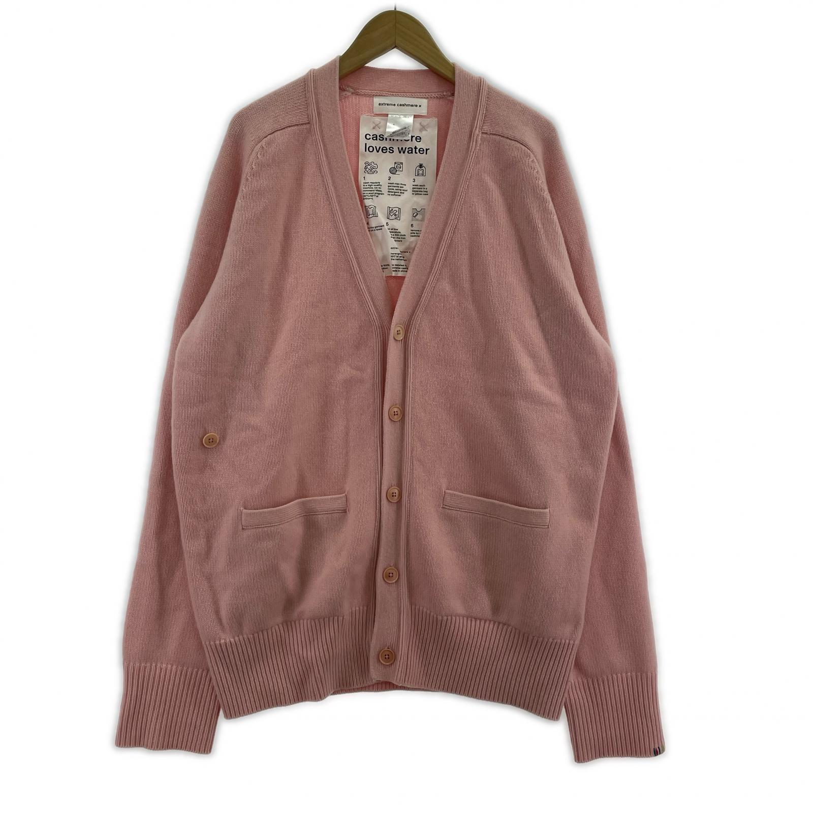 カーディガン extreme cashmere× カーディガン ピンク