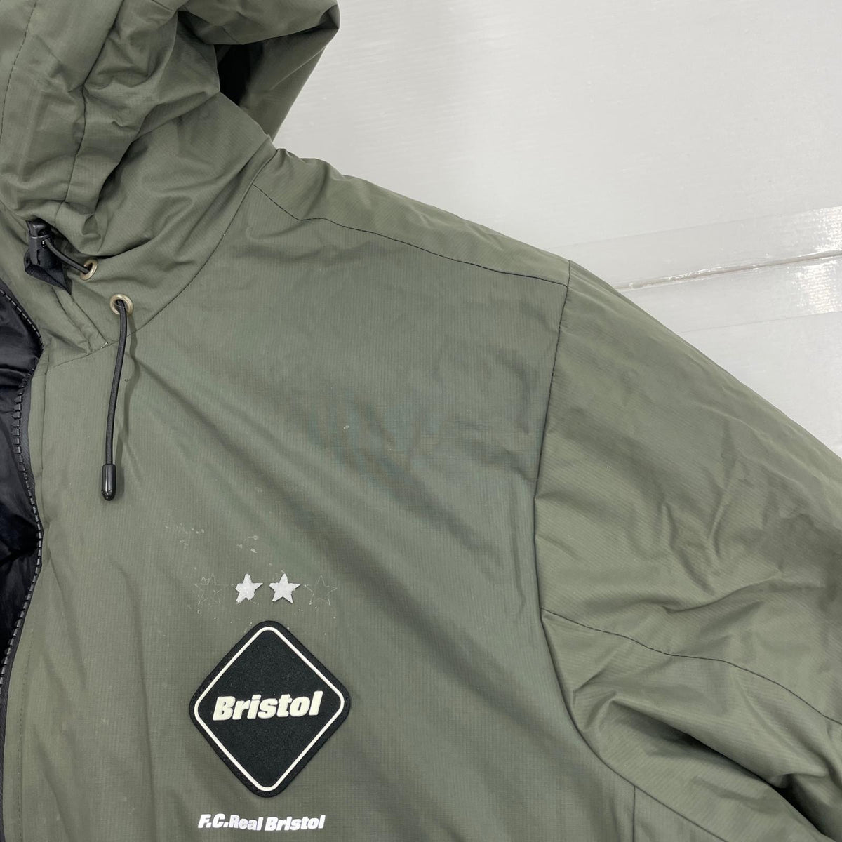 ダウンジャケット FCRB TOUR PADDED PARKA GRN XL LL