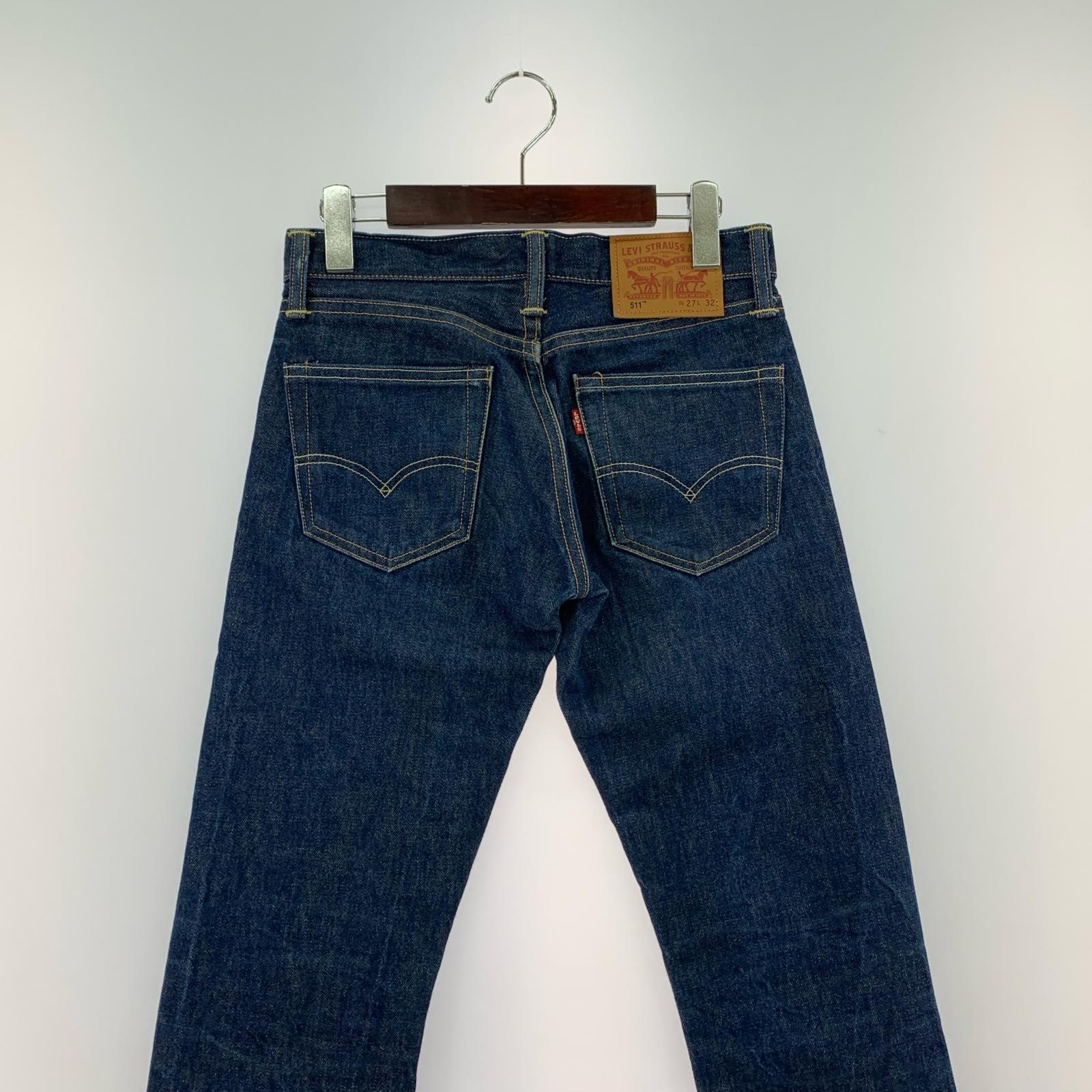 デニムパンツ USA製 511 w27 27 ネイビー