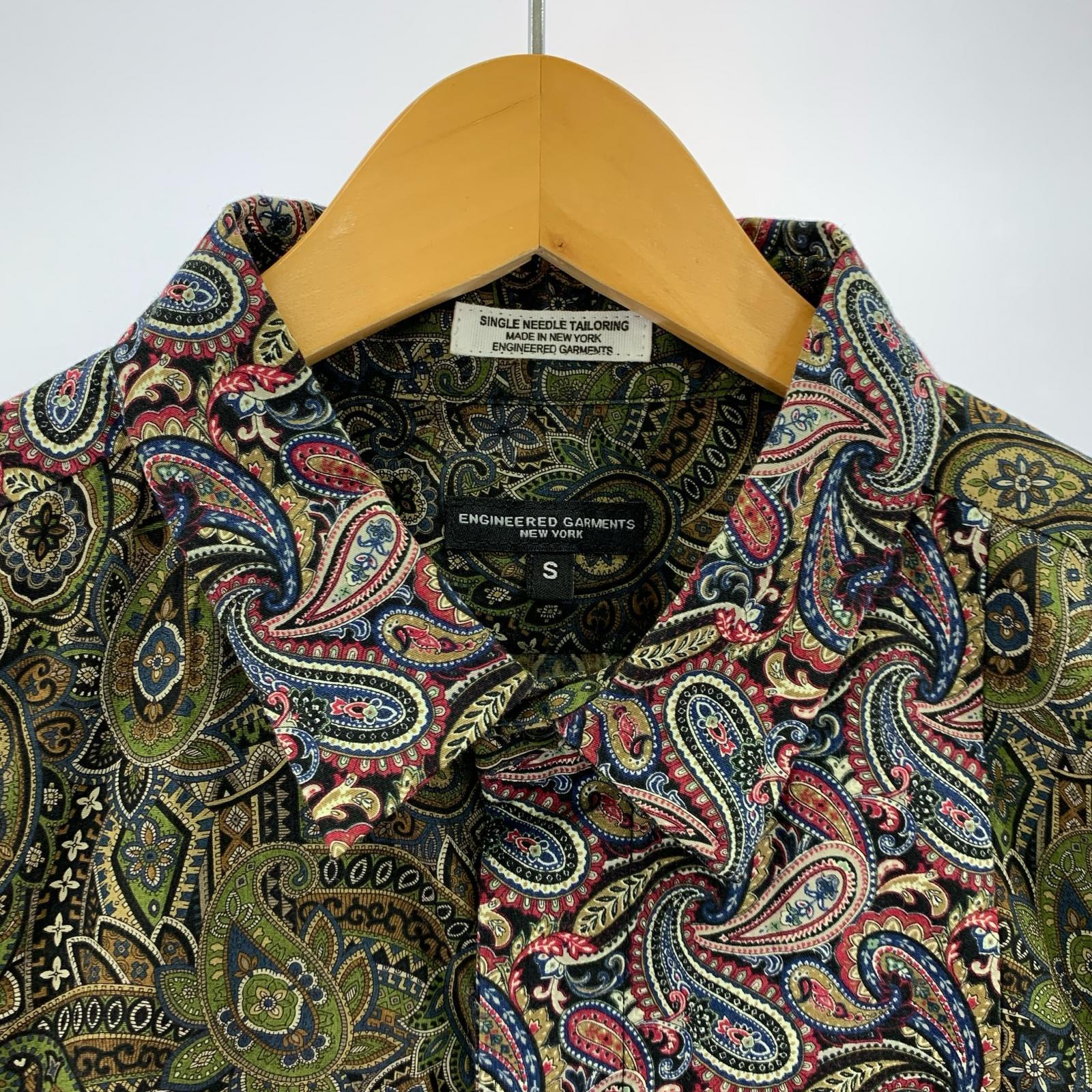 長袖シャツ Enginerred Garments Cmbo Short Collar Shirt S S