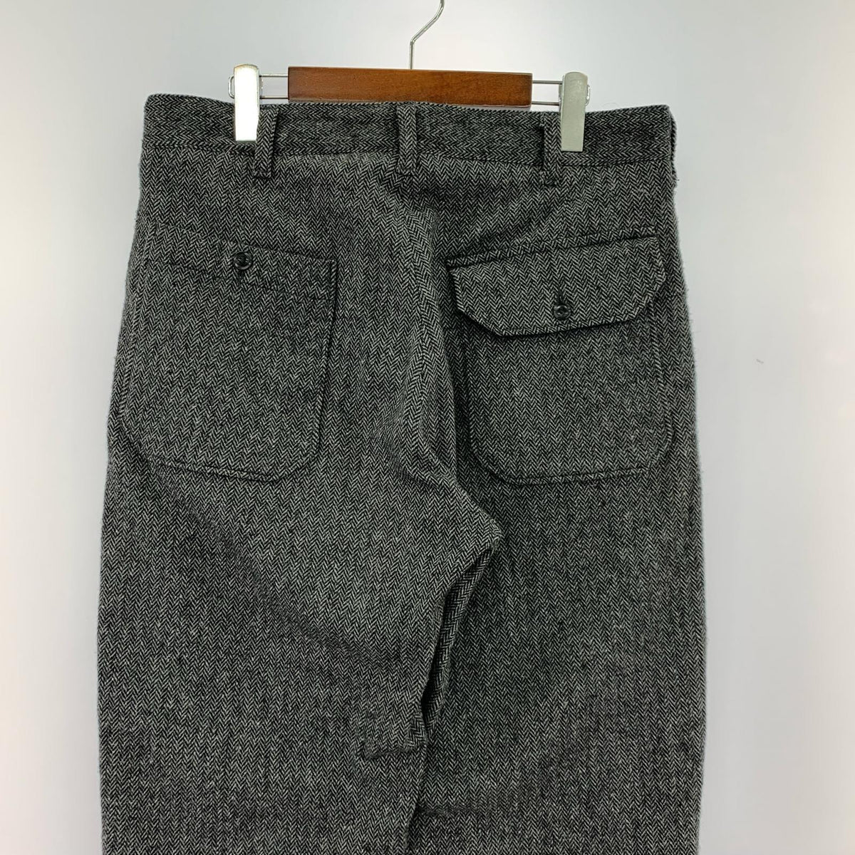 その他ボトムス Engineered Garments ヘリンボーン パンツ S S ブラック