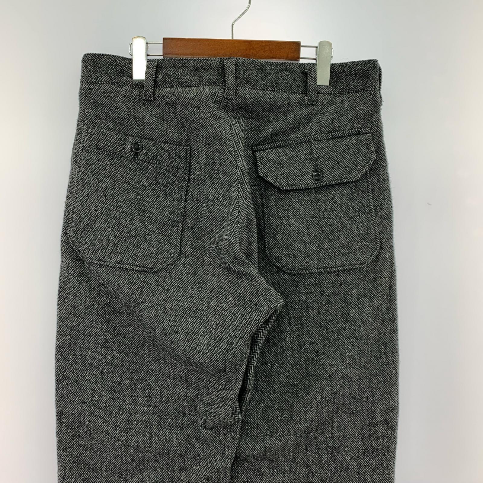 その他ボトムス Engineered Garments ヘリンボーン パンツ S S ブラック