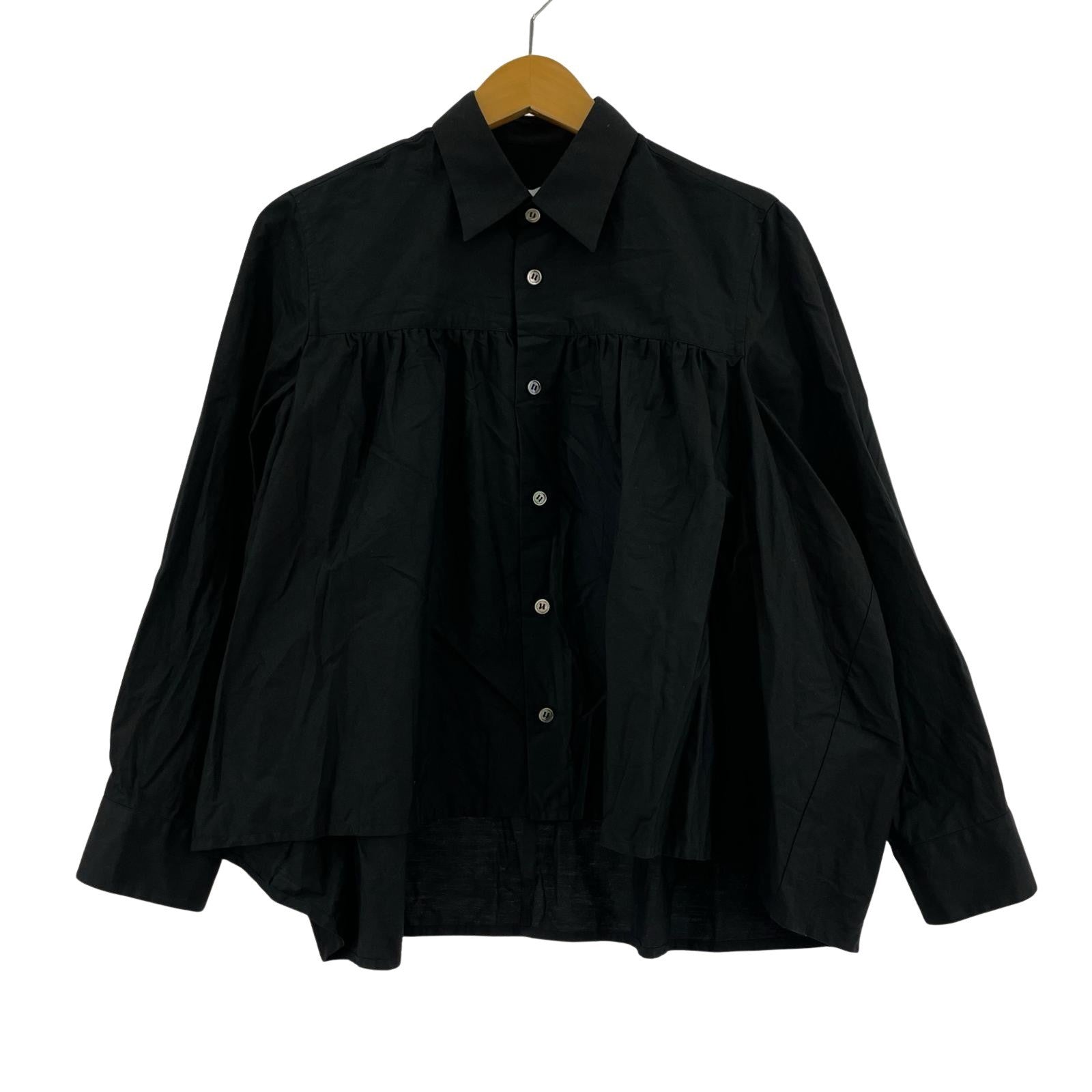 その他トップス tao COMME des GARCONS 綿ブロードブラウス M TZ-B006 M ブラック