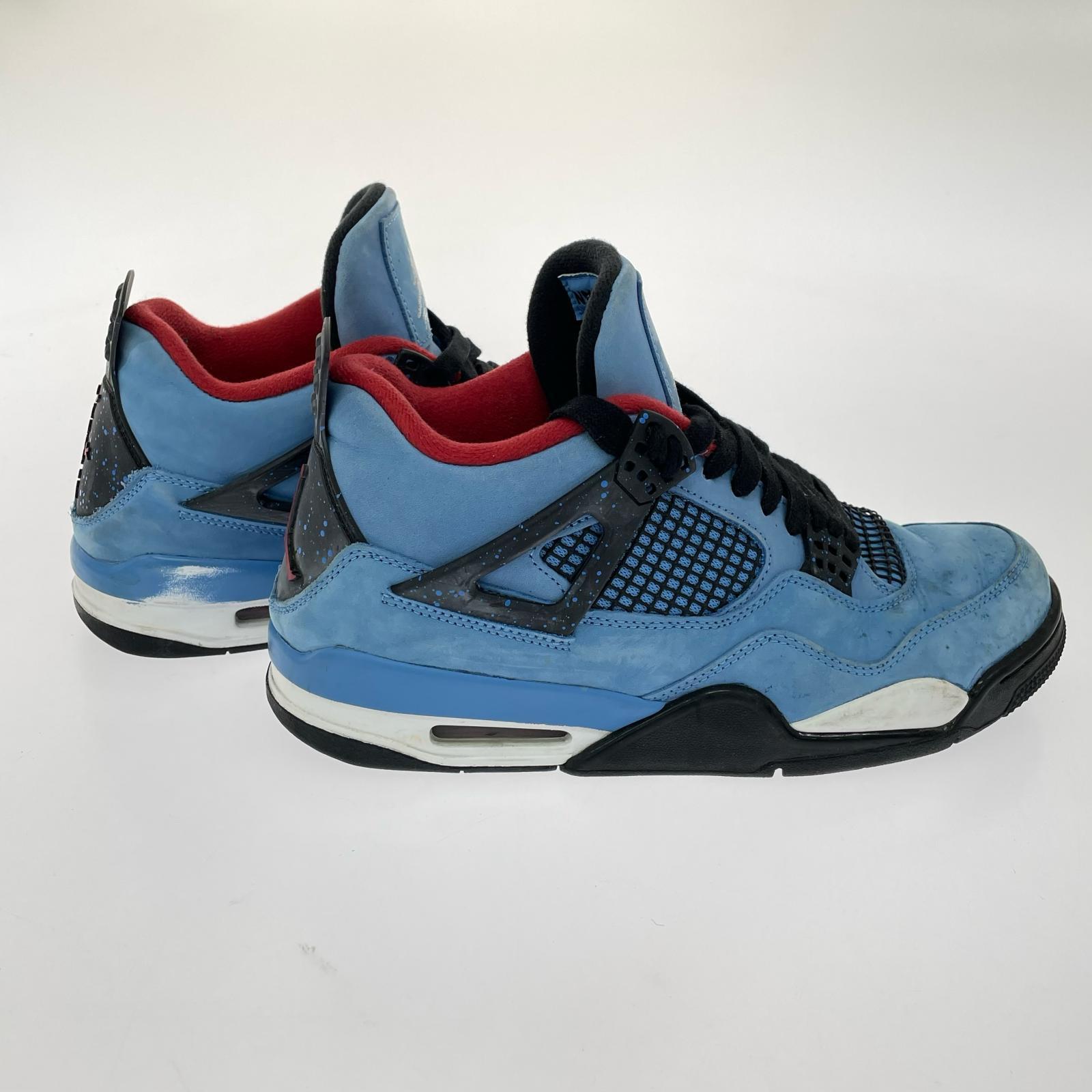 スニーカー Travis Scott × Air Jordan 4 Retro Cactus Jack University Blue 27.5cm 27.5cm (US9 1/2 UK9 EU45) ブルー