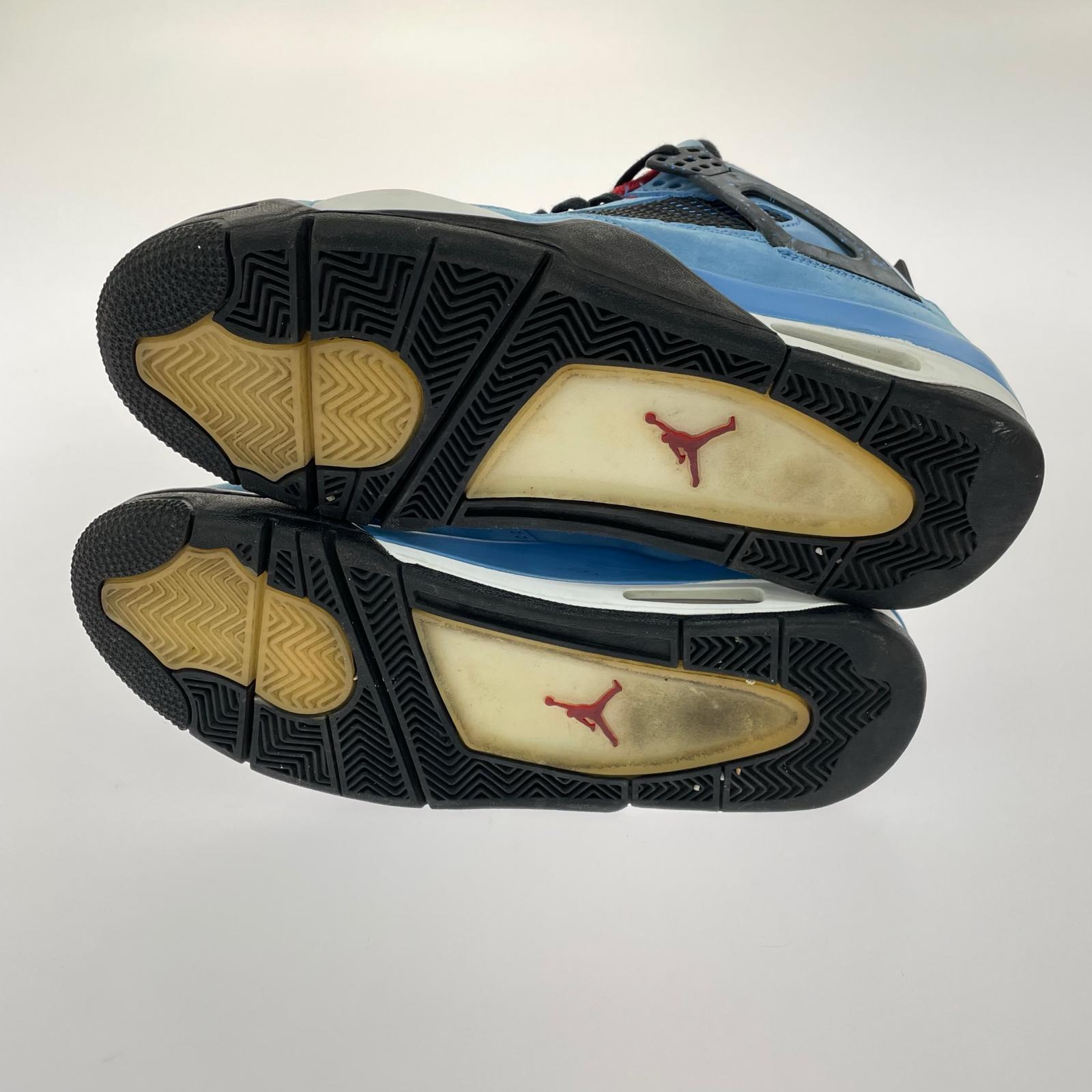 スニーカー Travis Scott × Air Jordan 4 Retro Cactus Jack University Blue 27.5cm 27.5cm (US9 1/2 UK9 EU45) ブルー