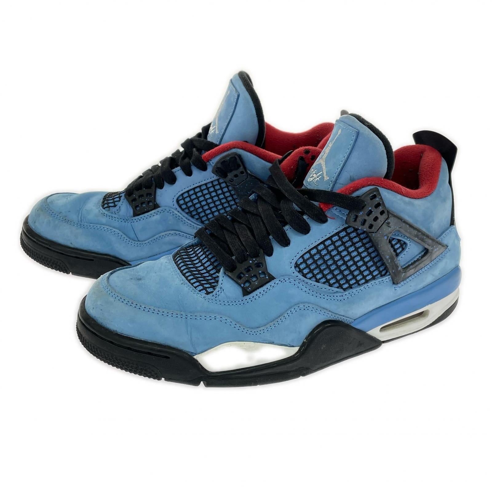 スニーカー Travis Scott × Air Jordan 4 Retro Cactus Jack University Blue 27.5cm 27.5cm (US9 1/2 UK9 EU45) ブルー