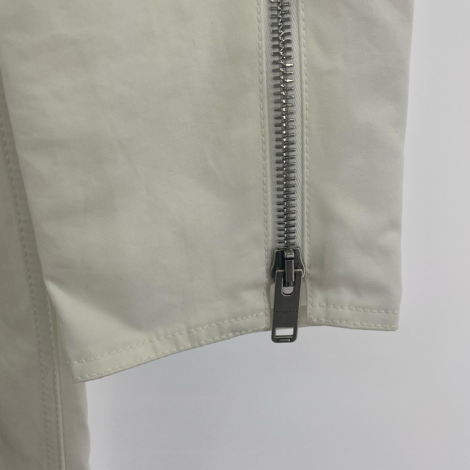 ジャケット GIVENCHY ZIP コート ホワイト 34 ホワイト