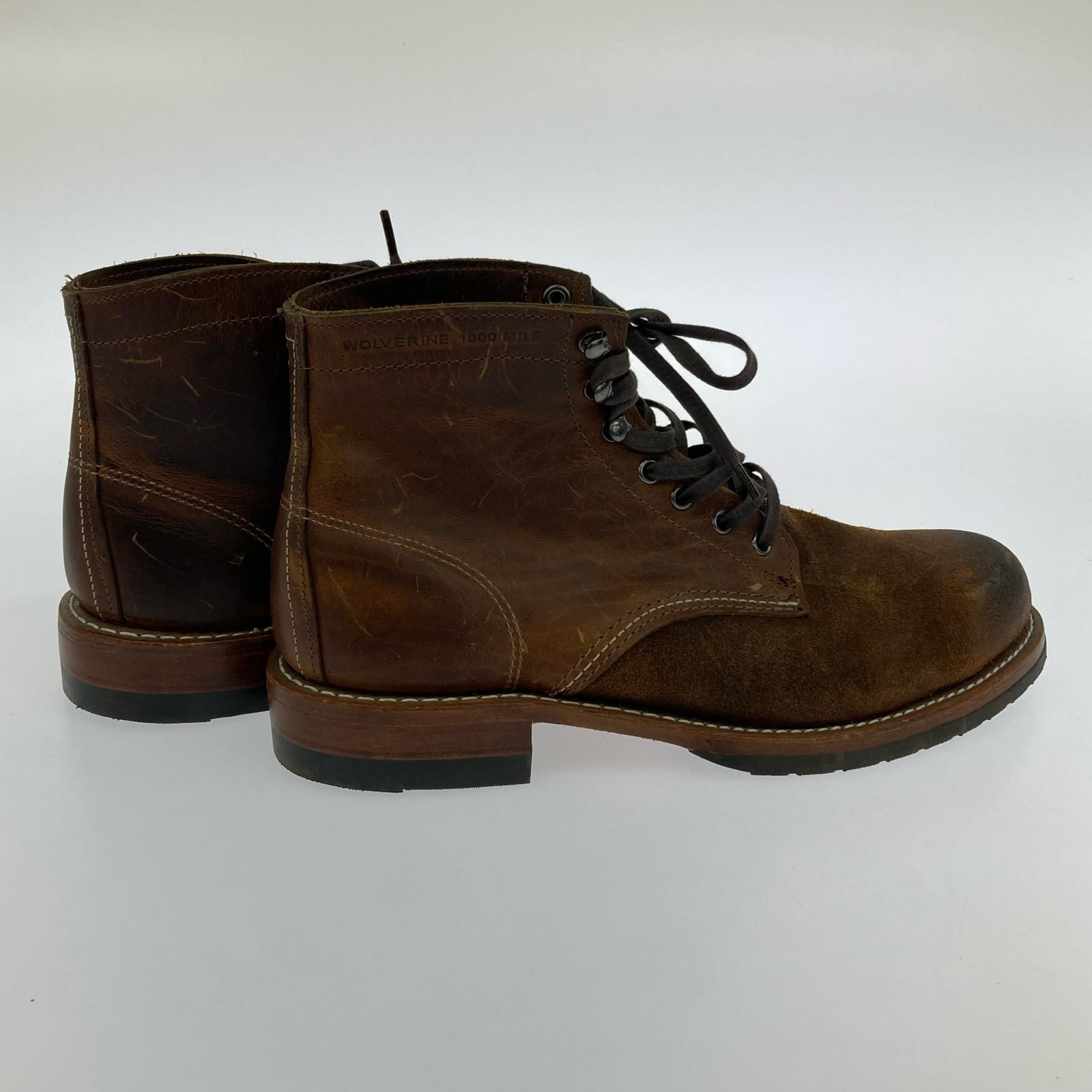 ブーツ 1000MILE BOOTS 8.5 ブラウン