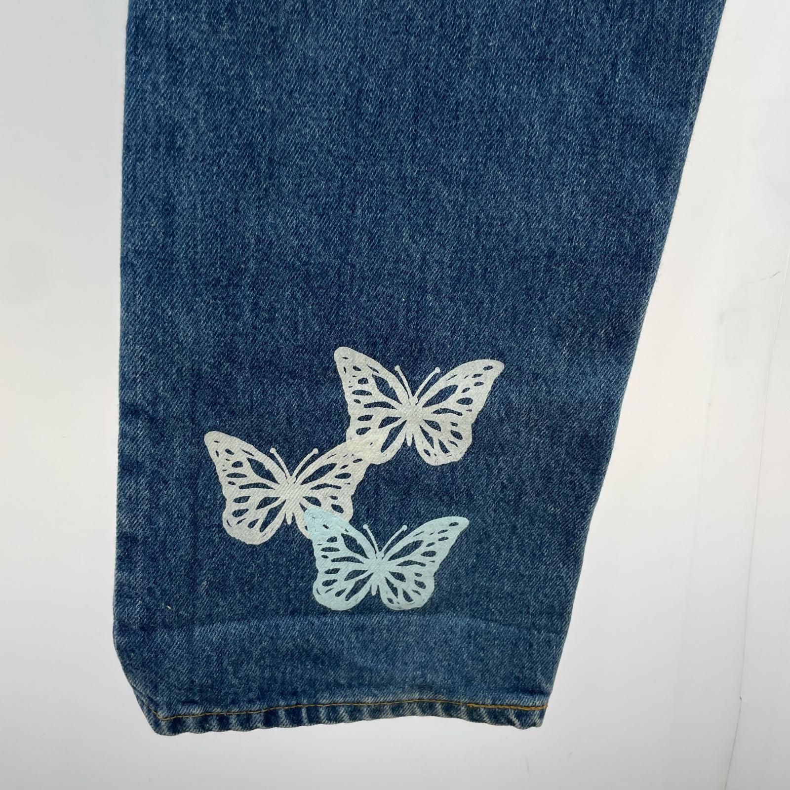デニムパンツ ×About Dreams 501 butterfly denim W29
