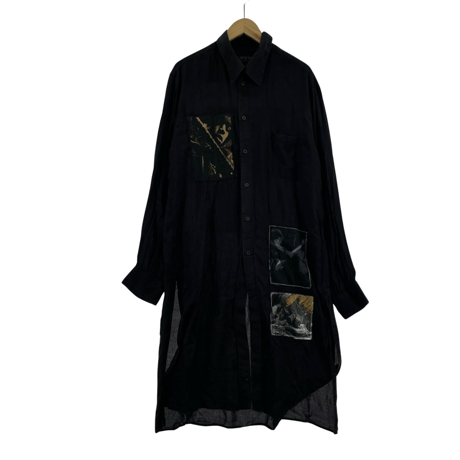 長袖シャツ S'YTE × marquee club ロングシャツ (3) 3 ブラック