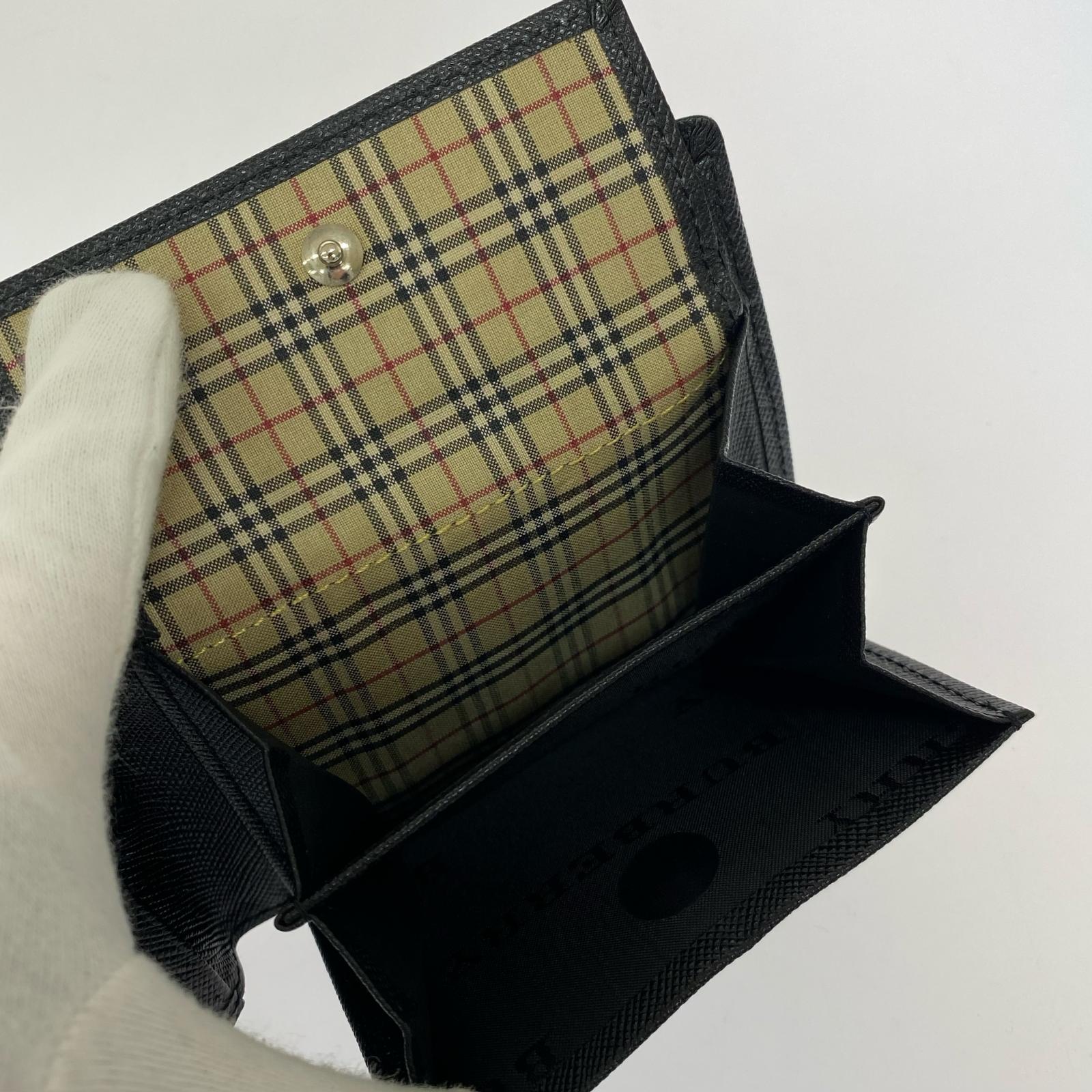 コンパクトウォレット BURBERRY コンパクトウォレット ブラック