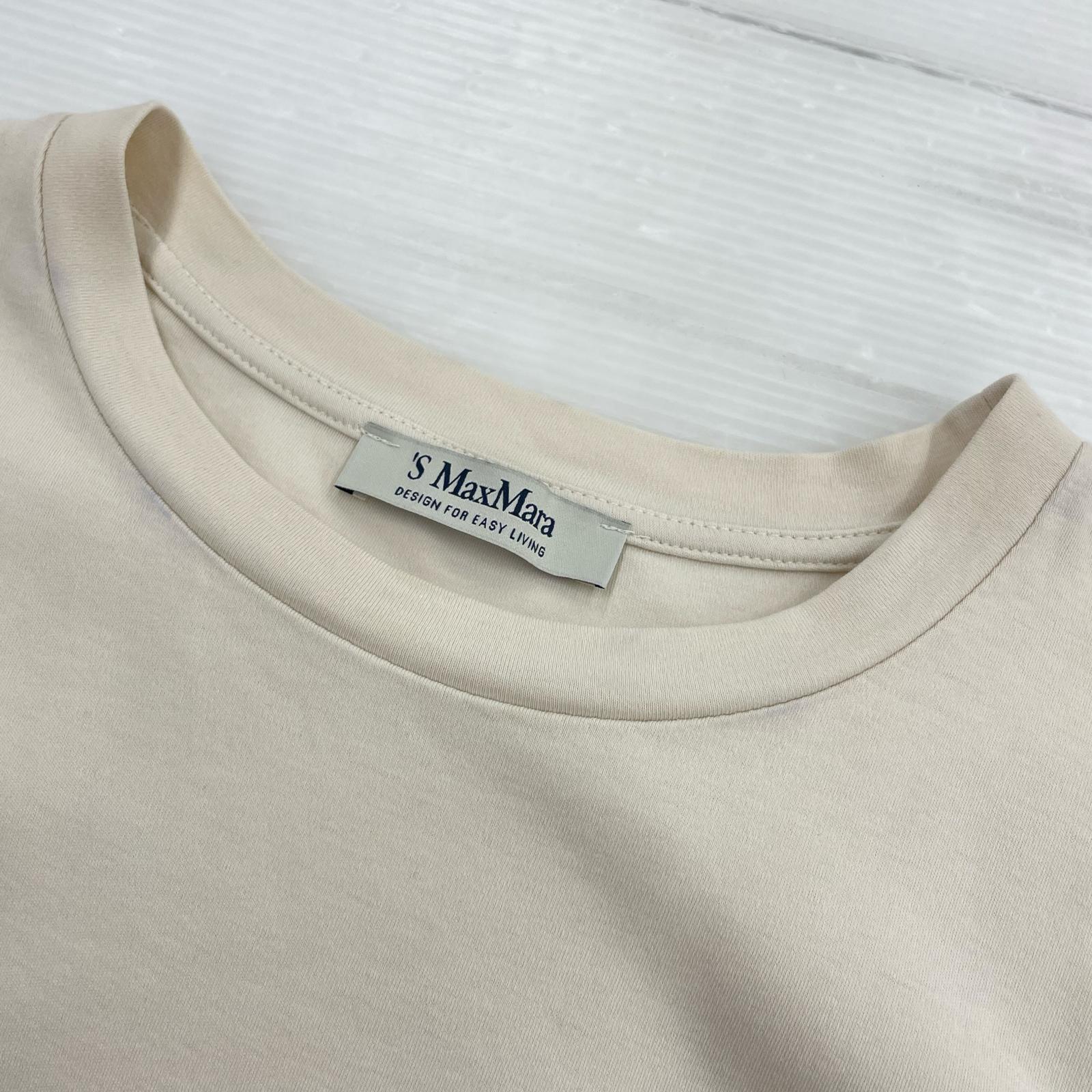 半袖Tシャツ Max Mara プリントTee L ベージュ