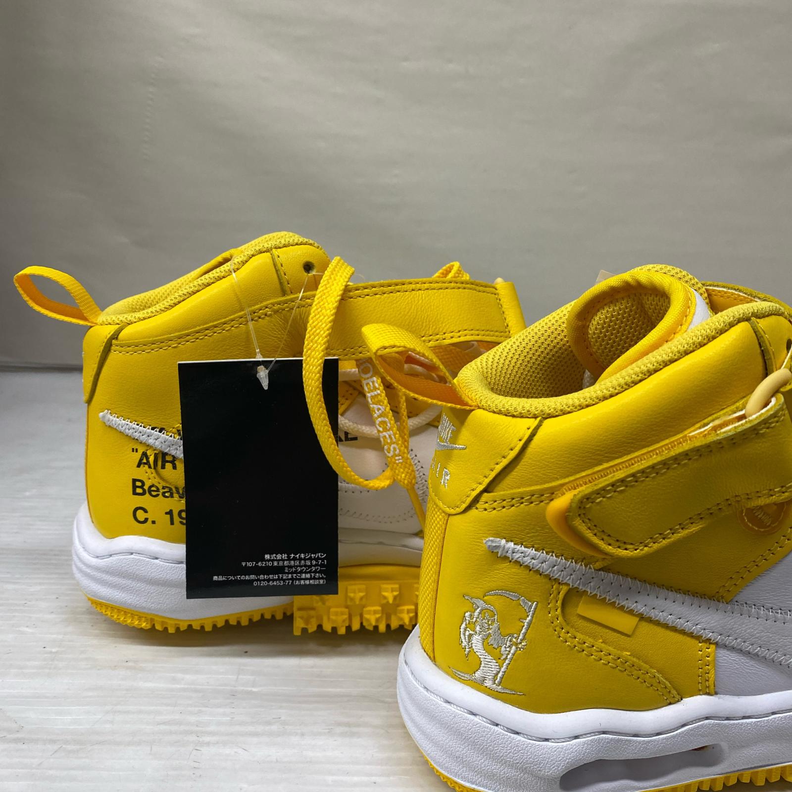 スニーカー × Off White AirForce 1 Mid SP LTHR(25.5)