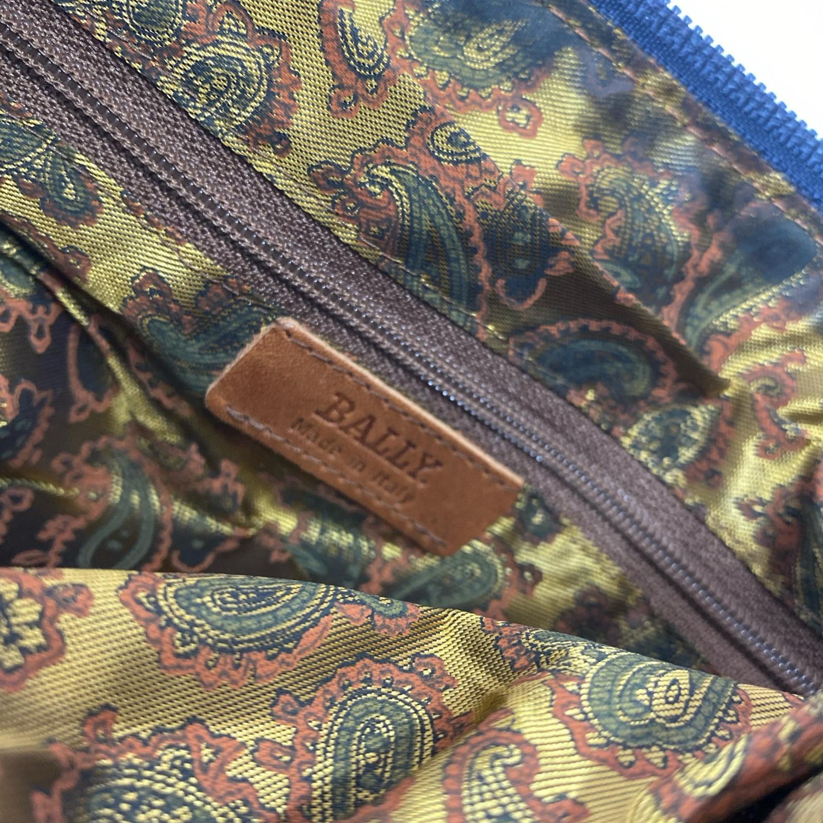 ショルダーバッグ BALLY レザーショルダーバッグNV ネイビー