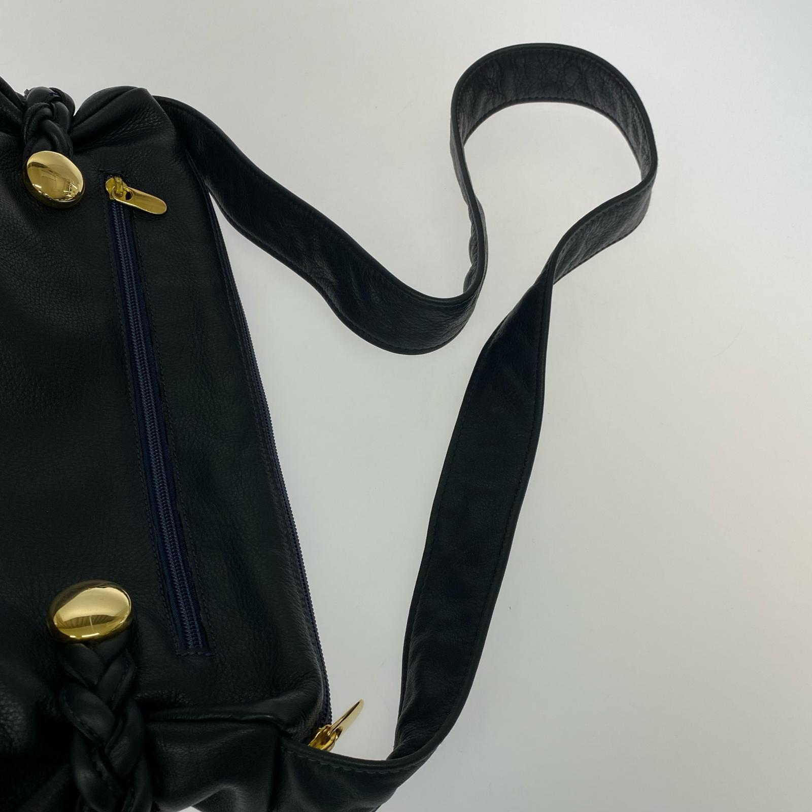 ショルダーバッグ BALLY レザーショルダーバッグNV ネイビー