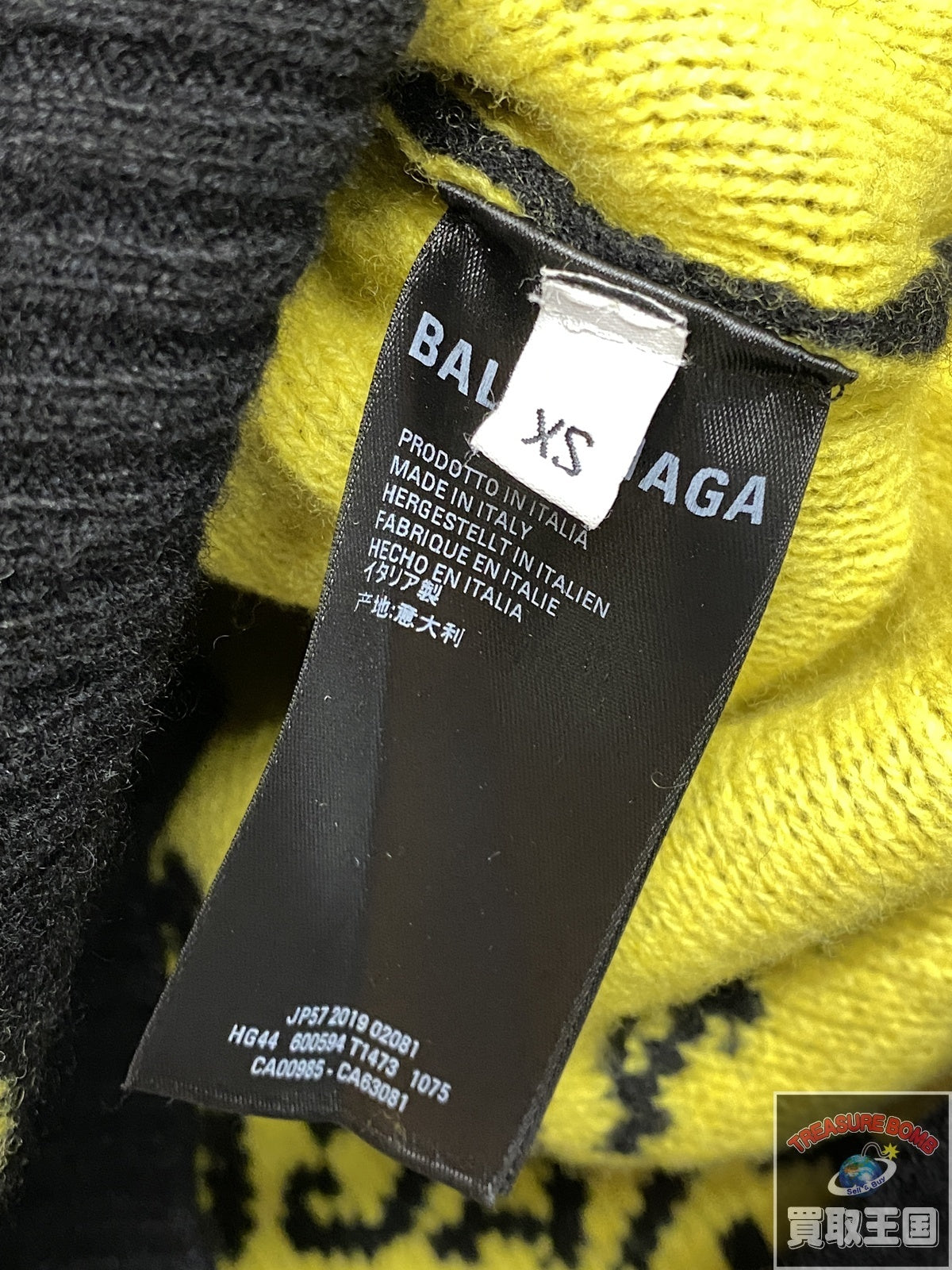 19AW BALENCIAGA ALLOVER LOGOCrewneckKnit