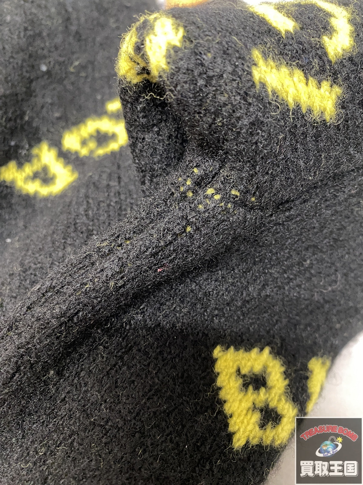 19AW BALENCIAGA ALLOVER LOGOCrewneckKnit