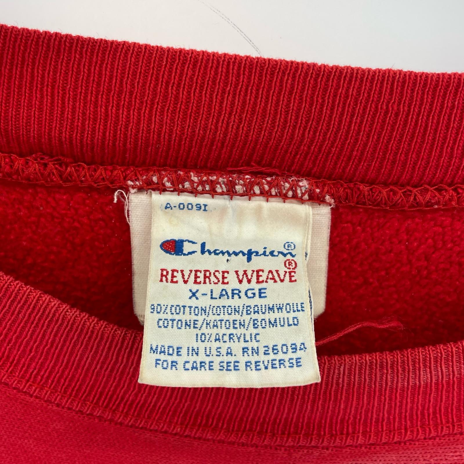 スウェット REVERSE WEAVE RUTGERS (XL) レッド