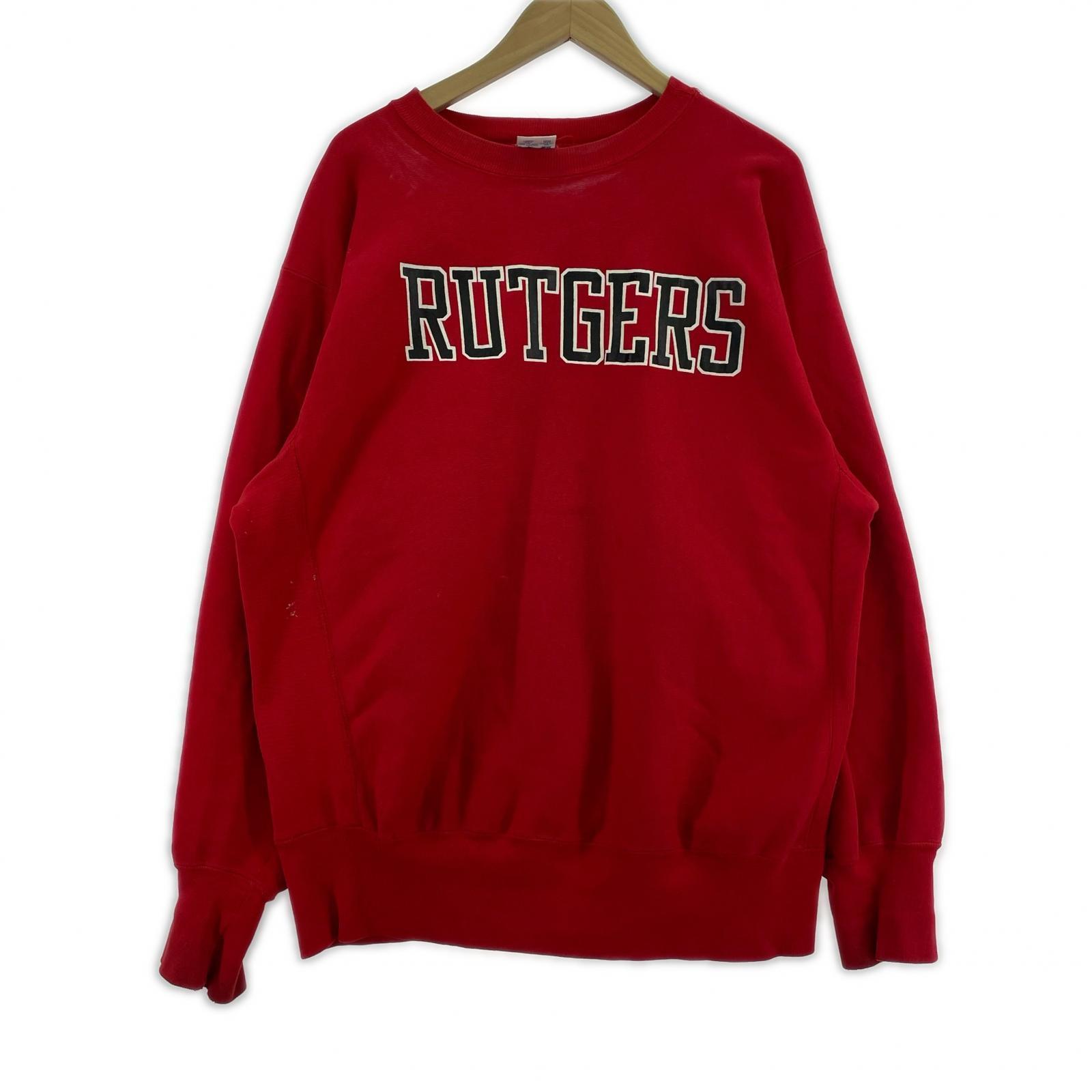 スウェット REVERSE WEAVE RUTGERS (XL) レッド