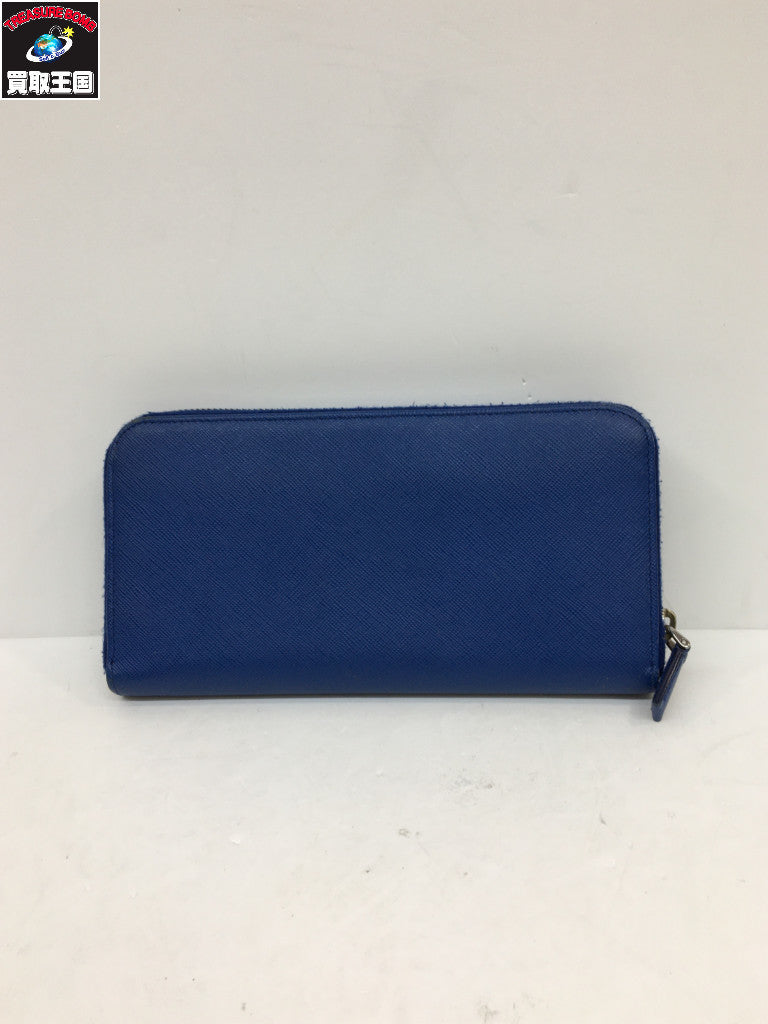 PRADA サフィアーノ ラウンドジップウォレット