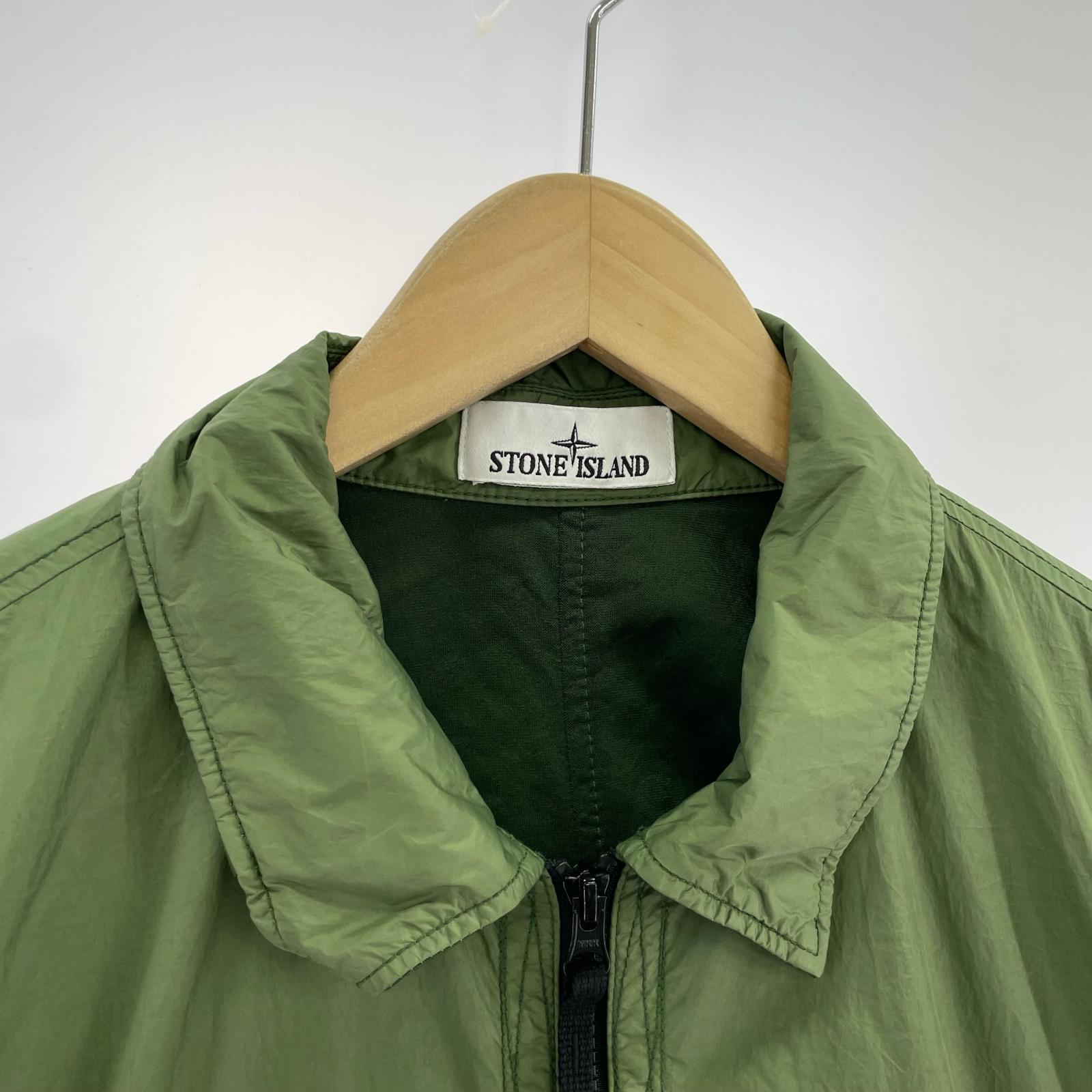 ジャケット ガーメントダイ クリンクルレップス ジャケット カーキ (XL) LL