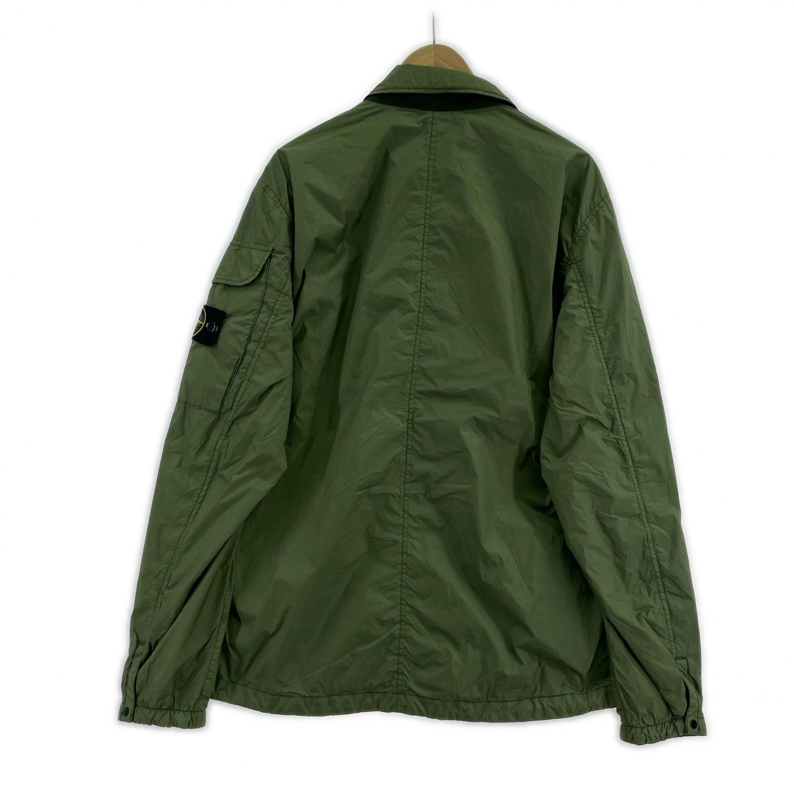 ジャケット ガーメントダイ クリンクルレップス ジャケット カーキ (XL) LL