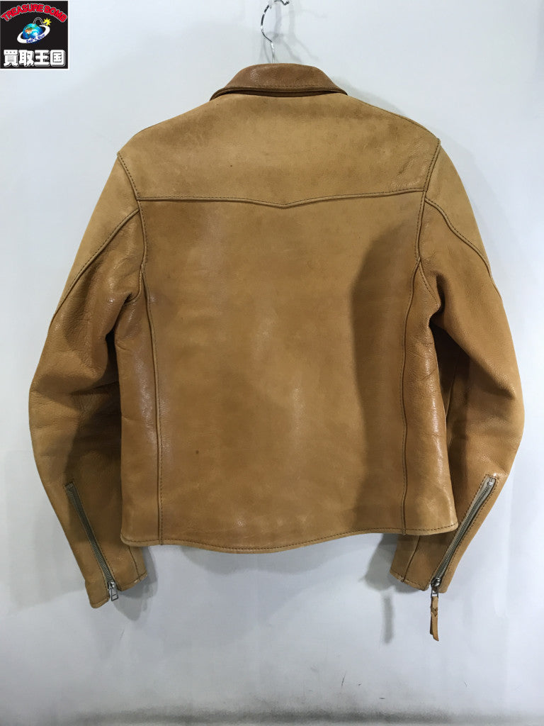 ライダースジャケット TENJIN WORKS JS01 SINGLE COLLAR JACKET 36