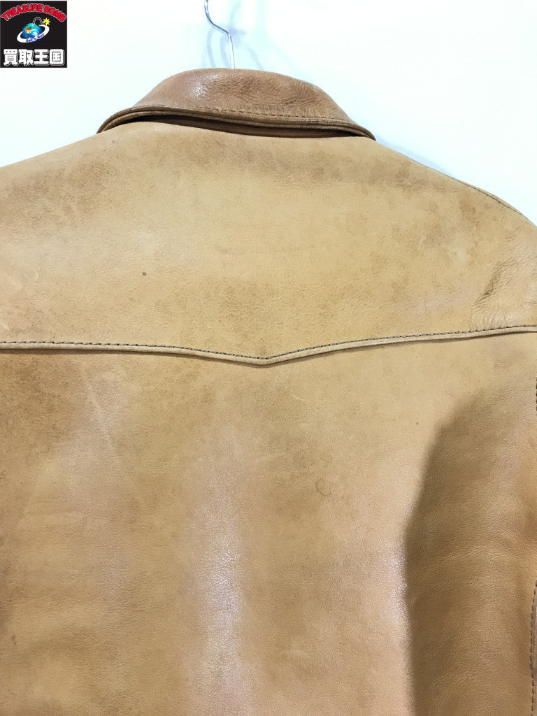 ライダースジャケット TENJIN WORKS JS01 SINGLE COLLAR JACKET 36