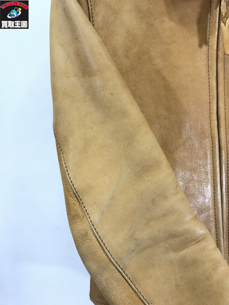 ライダースジャケット TENJIN WORKS JS01 SINGLE COLLAR JACKET 36