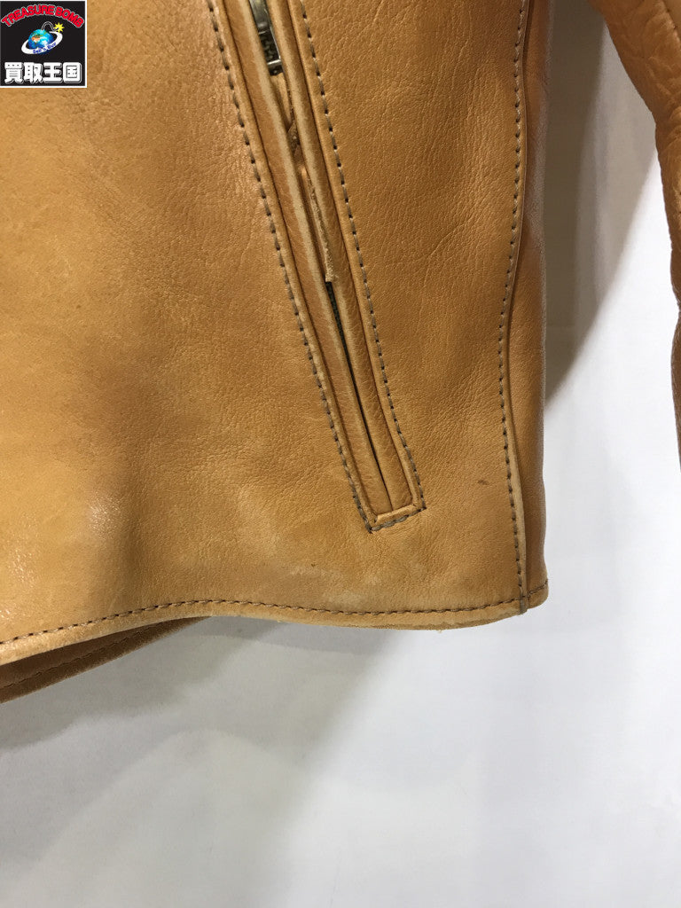 ライダースジャケット TENJIN WORKS JS01 SINGLE COLLAR JACKET 36
