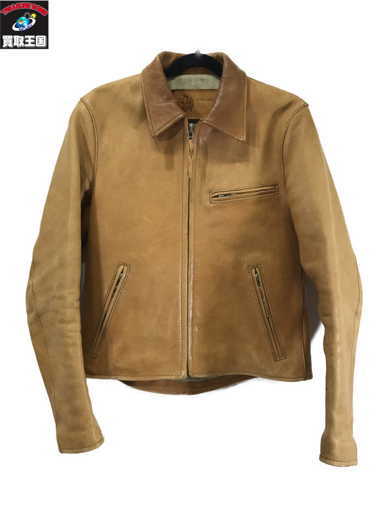 ライダースジャケット TENJIN WORKS JS01 SINGLE COLLAR JACKET 36