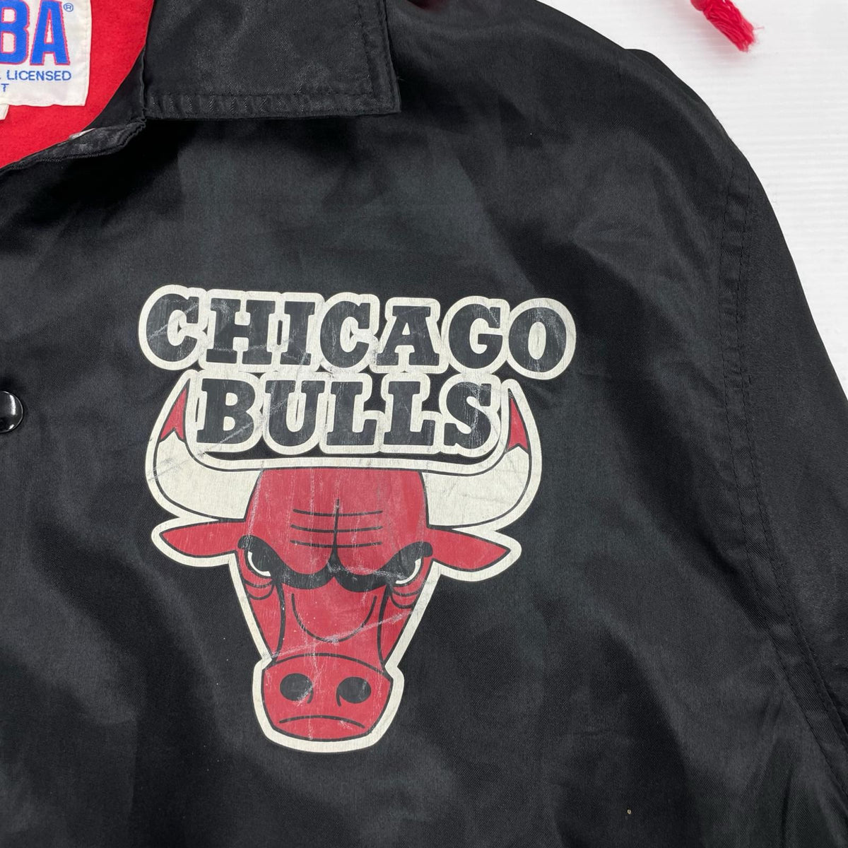 ジャケット 90s頃 NBA CHICAGO BULLS ナイロンジャケット BLK L ブラック
